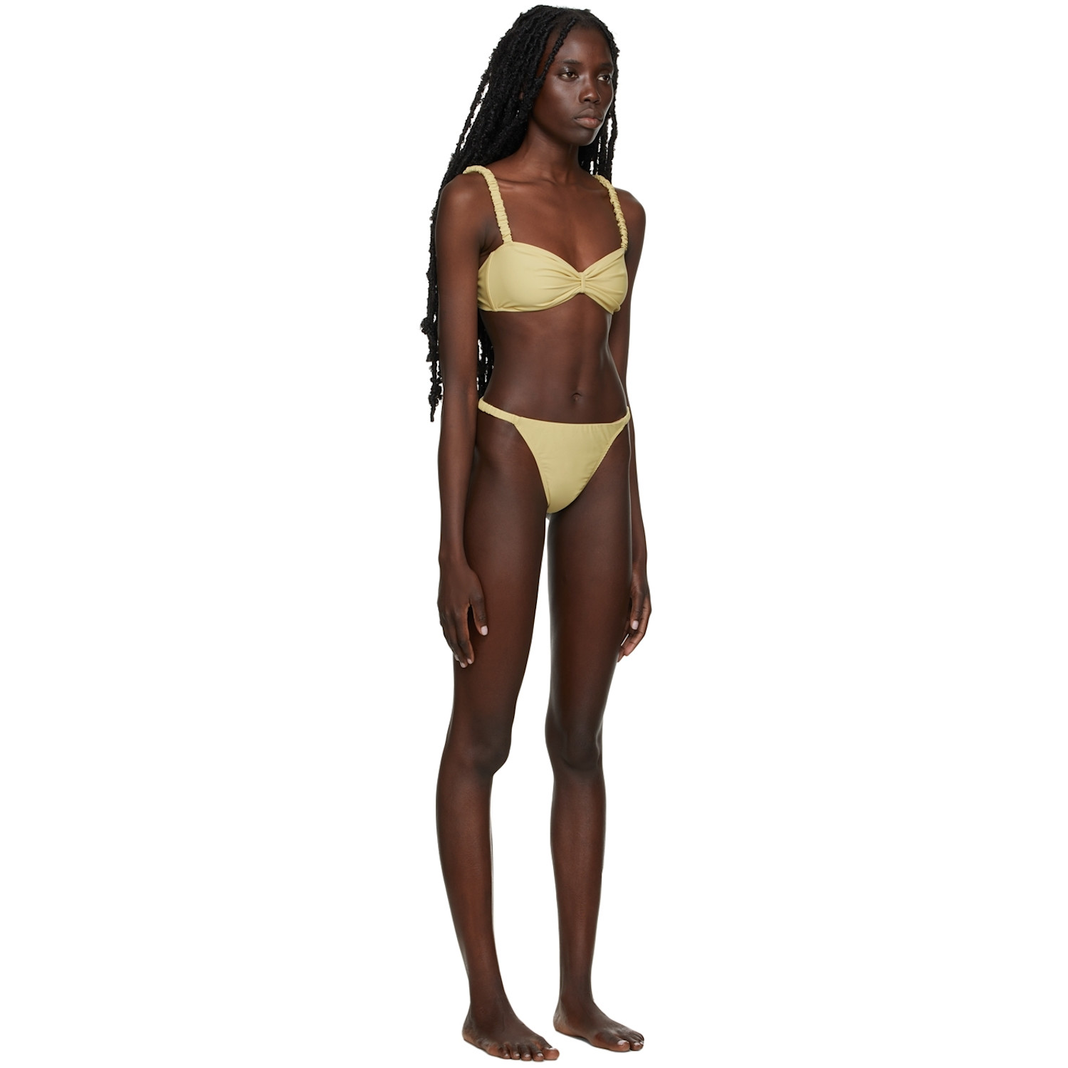  Diotima Yellow Matte Ruch Bikini 