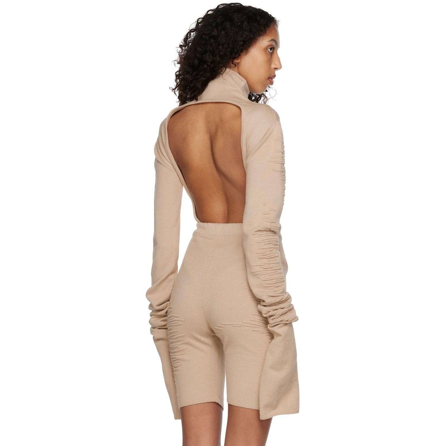  Selasi Ssense Exclusive Beige Kbn Knitwear Edition Bodysuit 