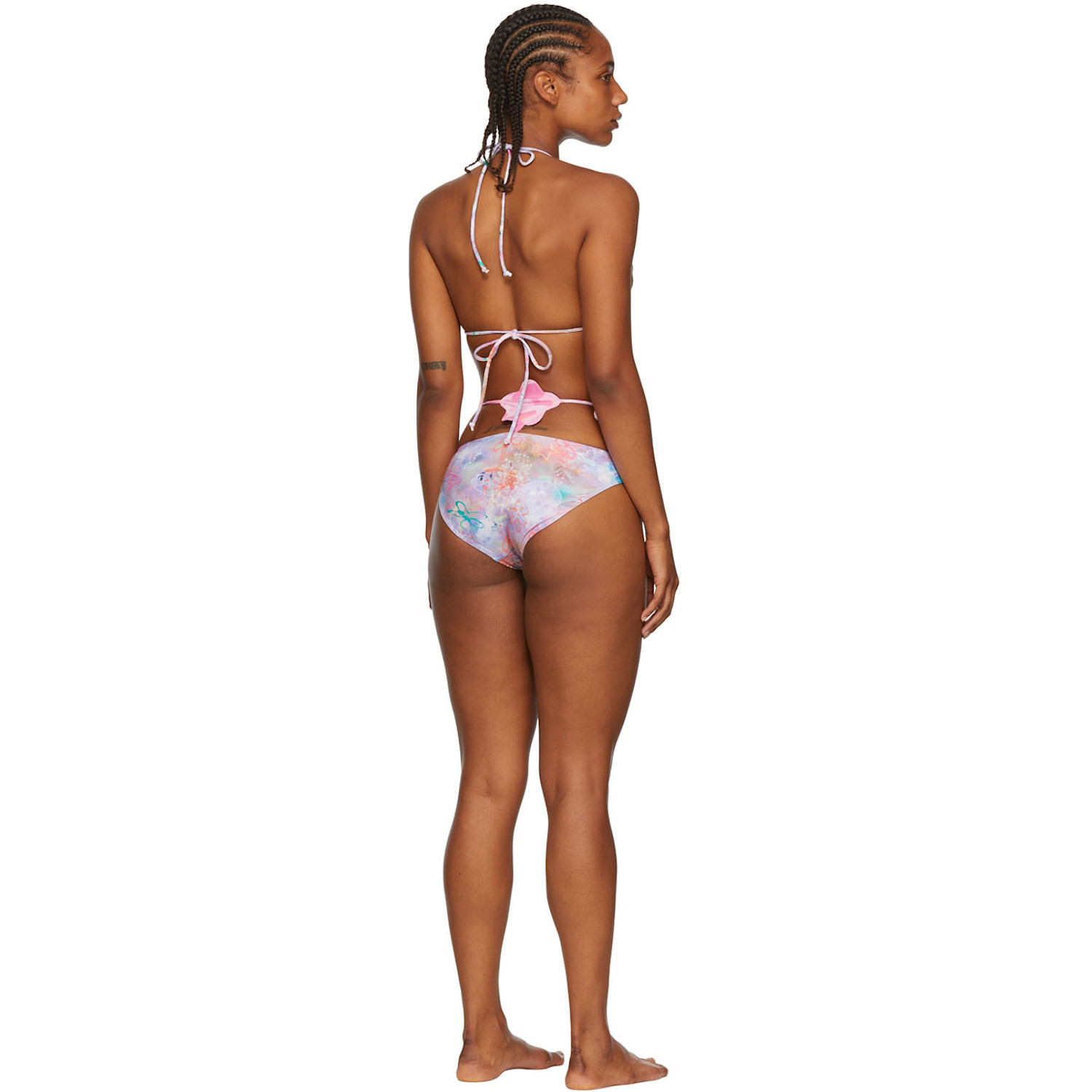  Collina Strada Ssense Exclusive Purple Recycled Nylon Bikini 