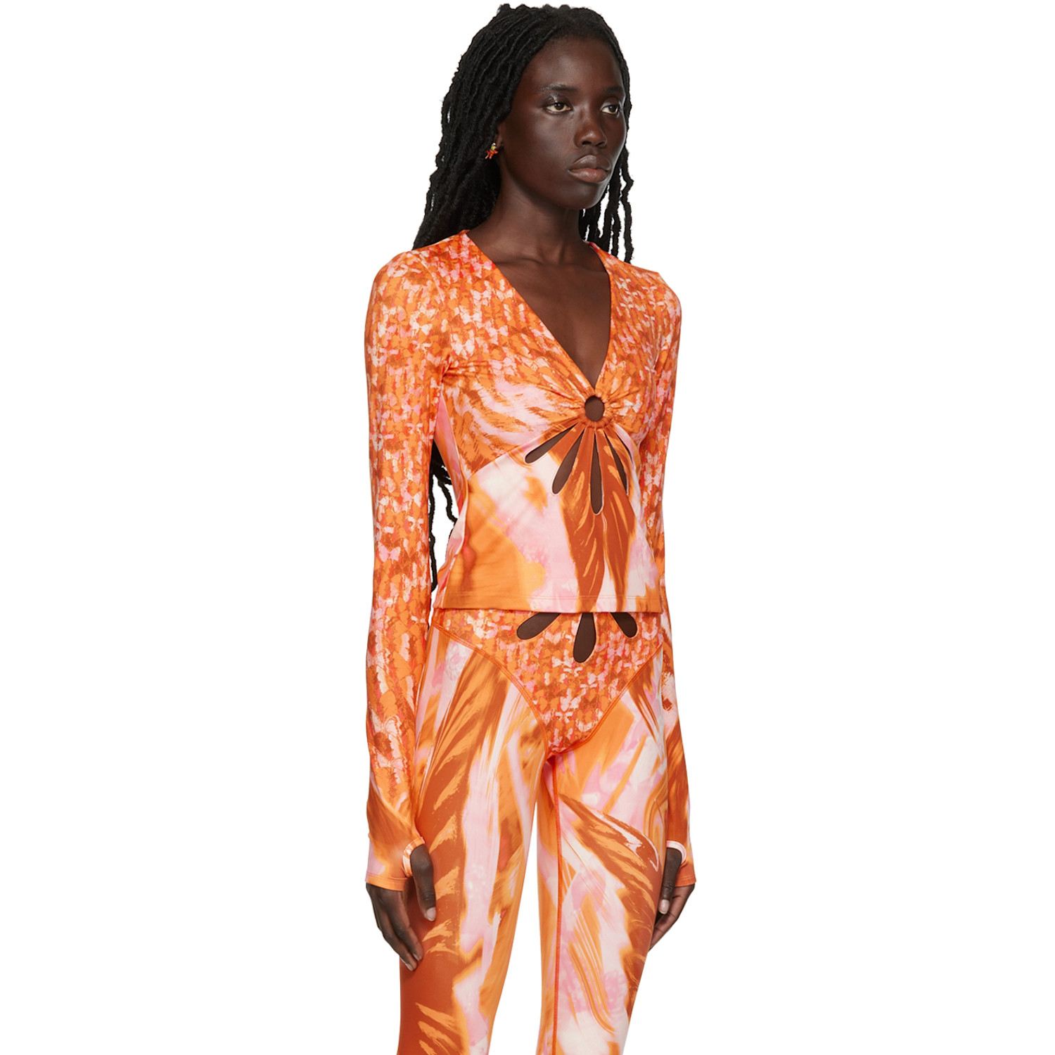  Collina Strada Ssense Exclusive Orange Top 