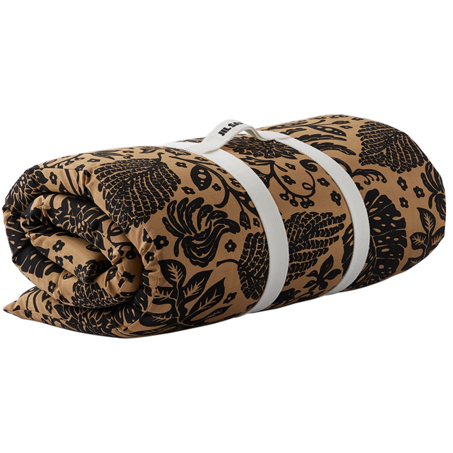  Jil Sander Orange & Black Tropical Beach Mat 