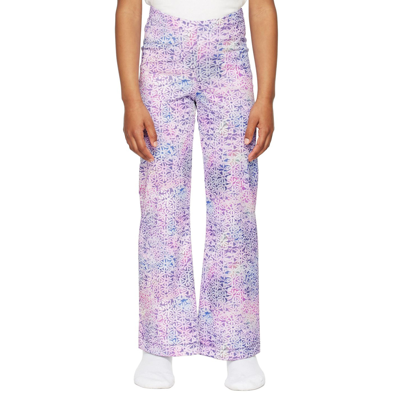  Erl Kids Purple Floral Lounge Pants 