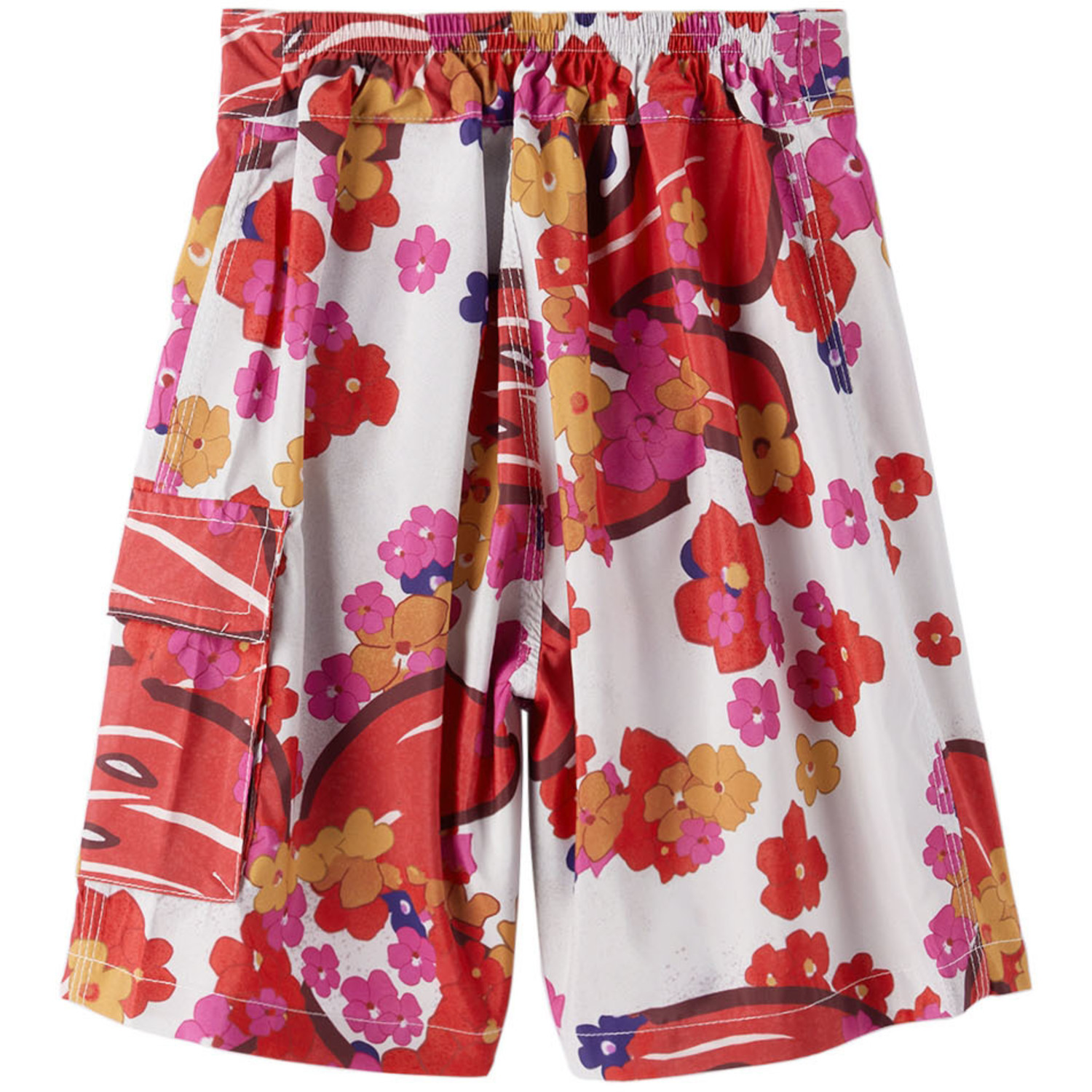  Erl Kids Multicolor Floral Swim Shorts 