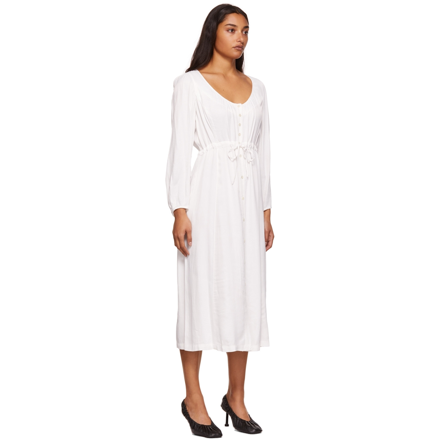  Raquel Allegra White Sunday Dress 