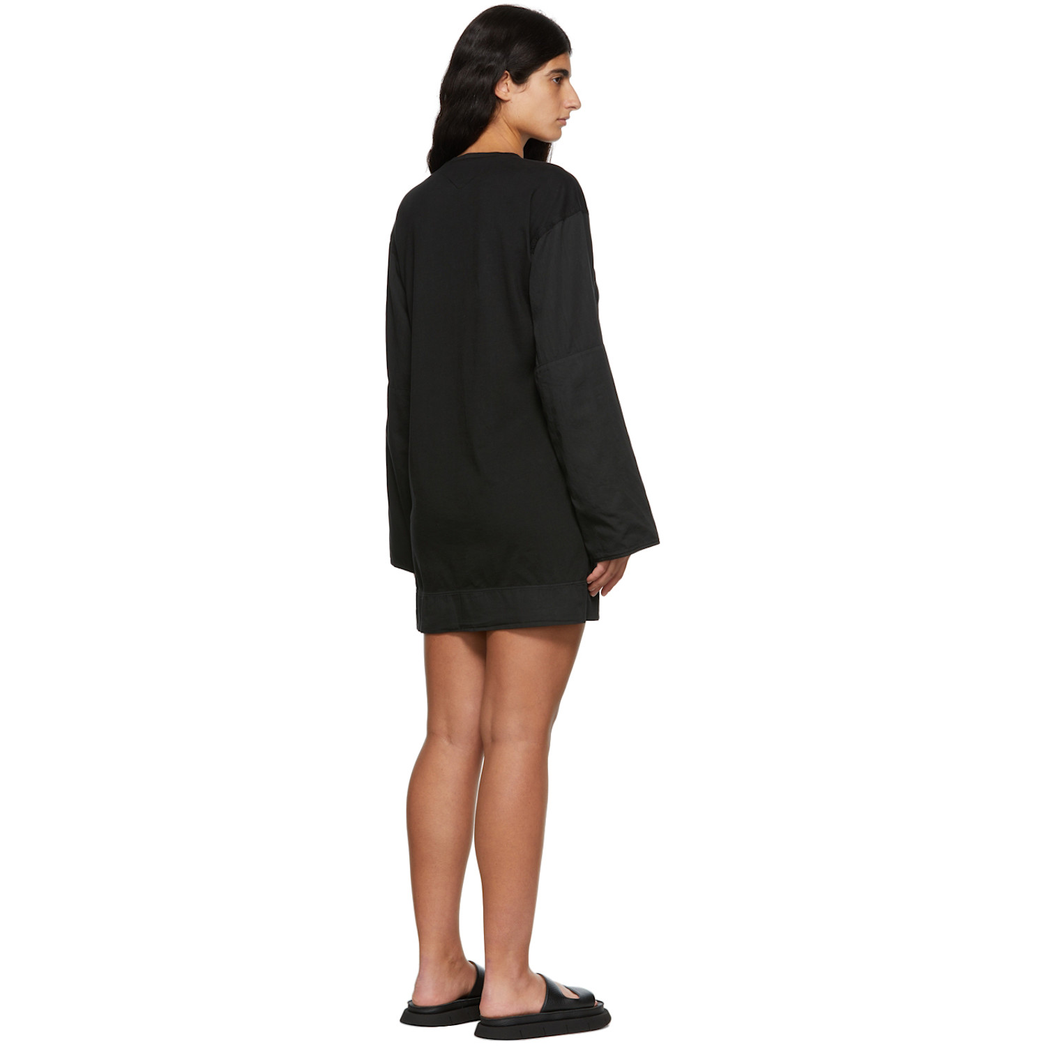  Raquel Allegra Black Jersey Phoebe Dress 
