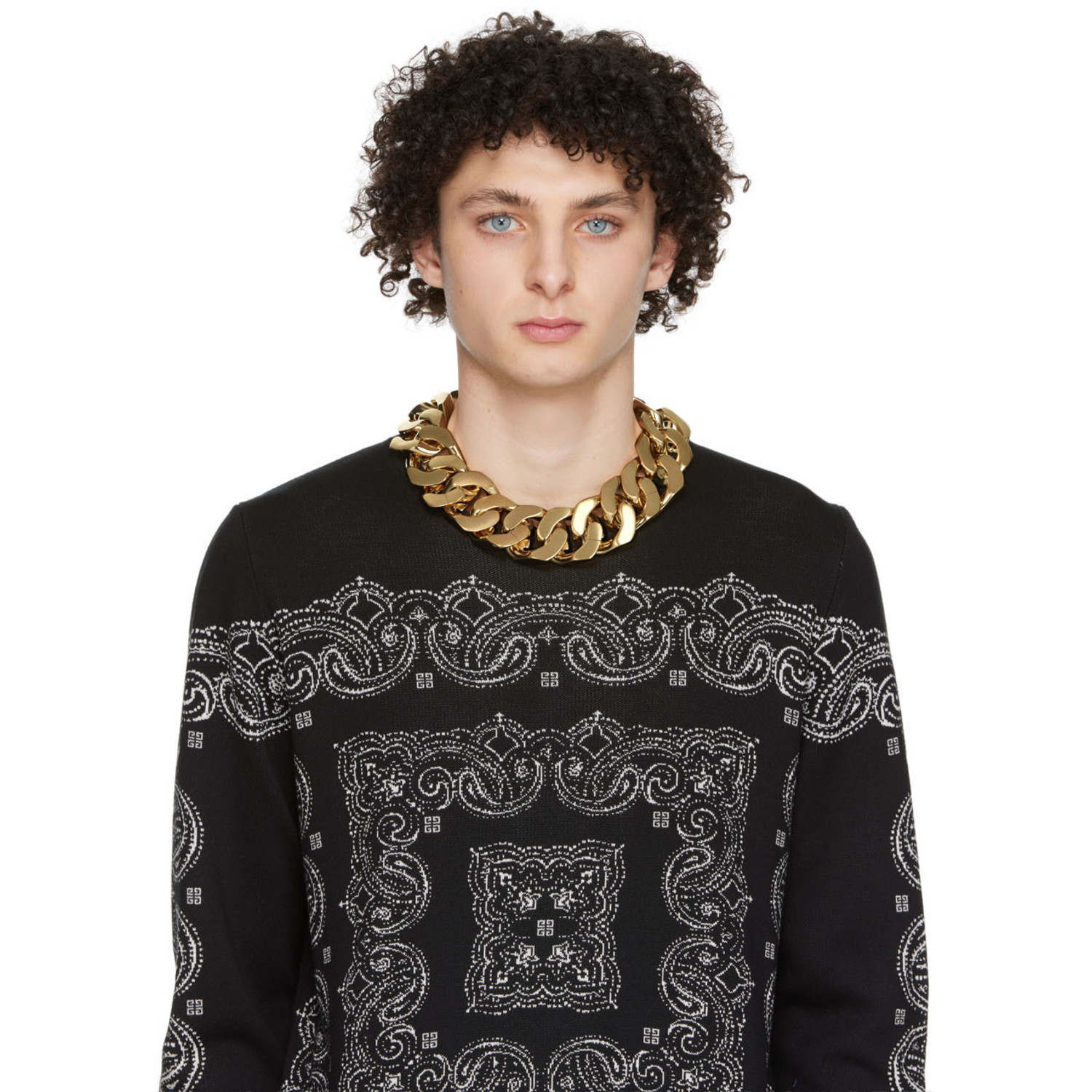  Givenchy Gold Large G Chain Necklace 