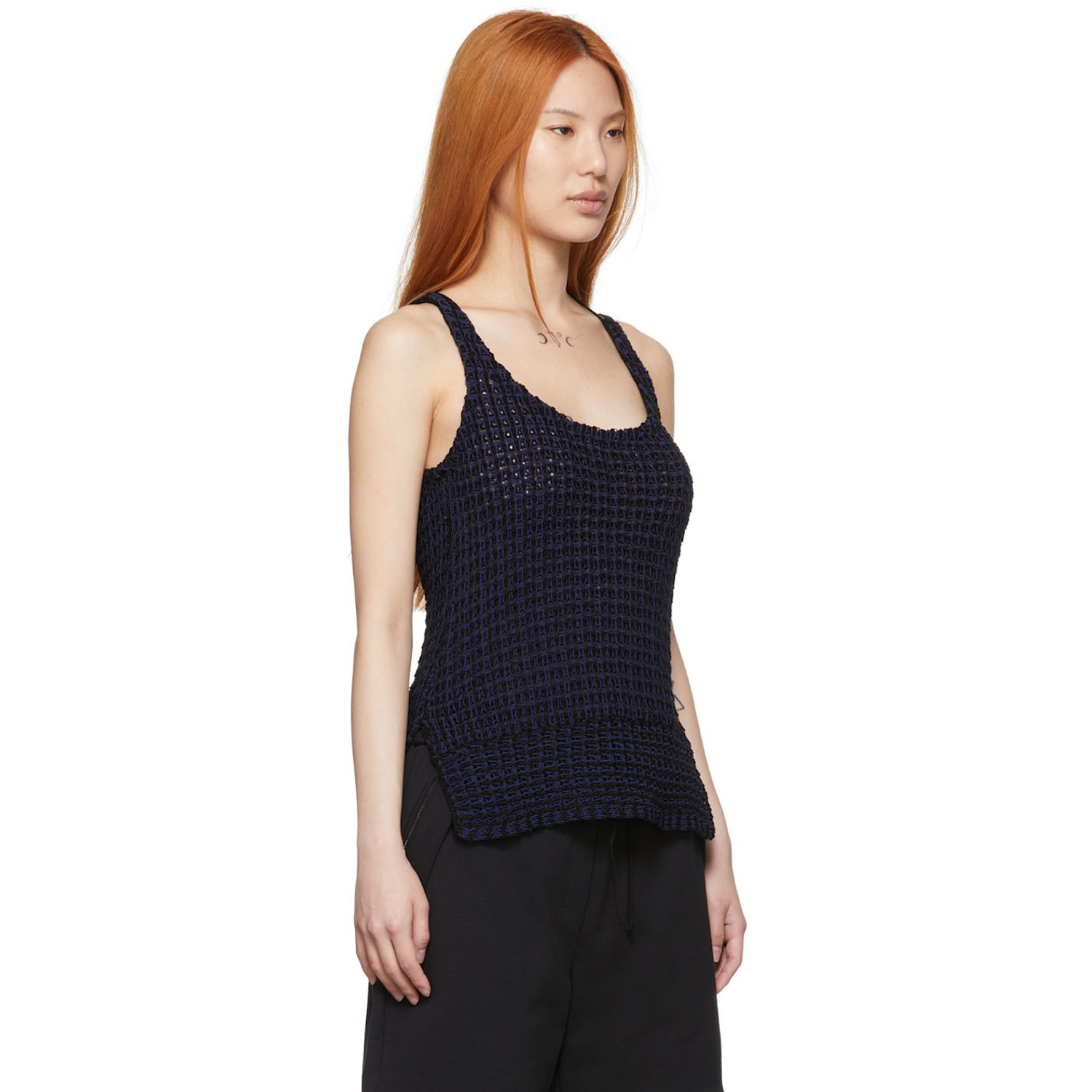  3.1 Phillip Lim Black Cotton Tank Top 