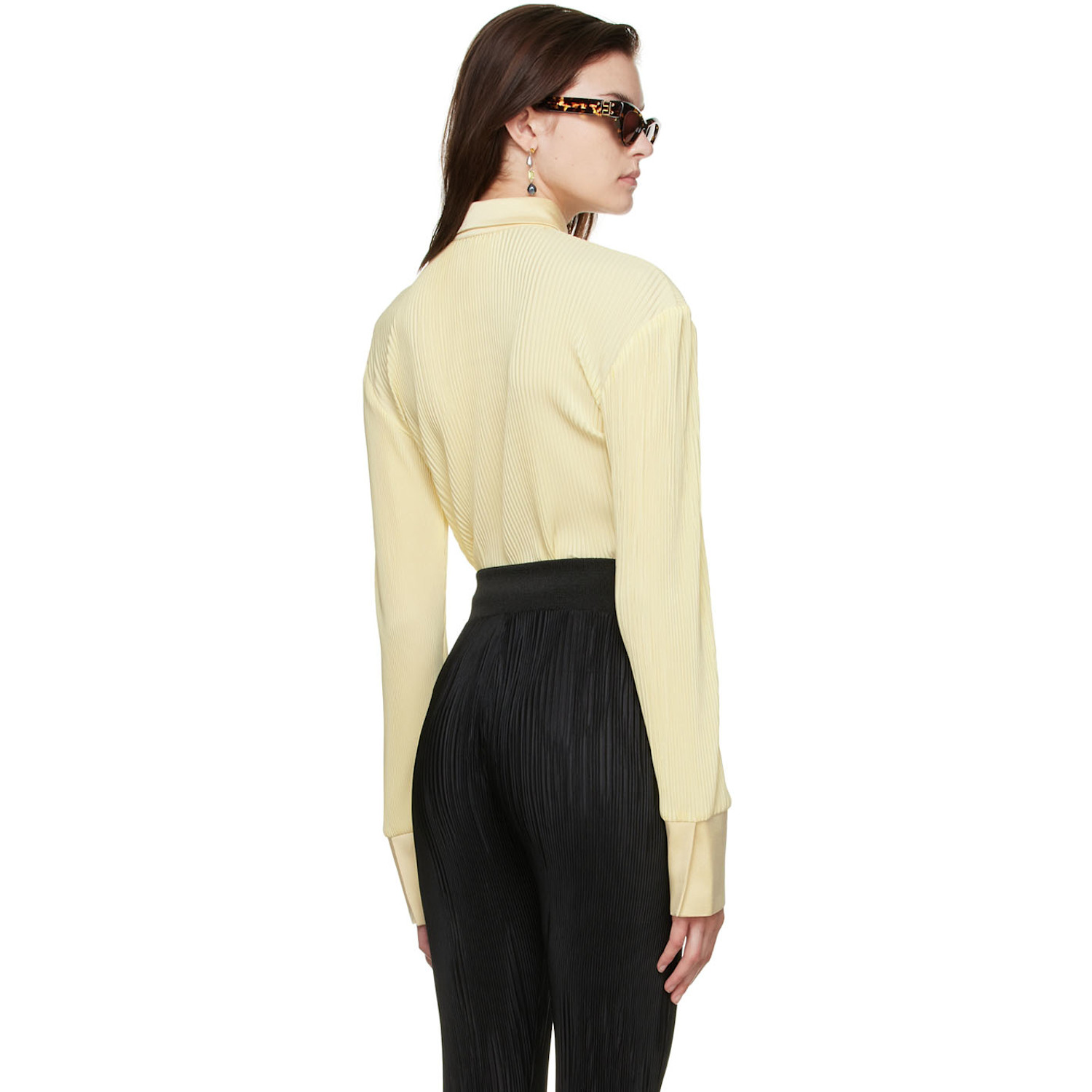  Atlein Yellow Polyester Shirt 