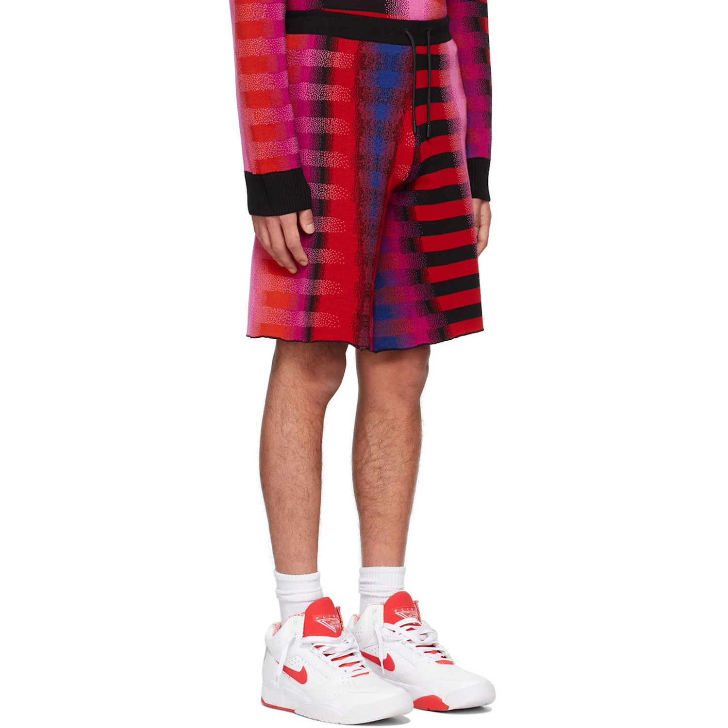  Agr Red Merino Wool Shorts 