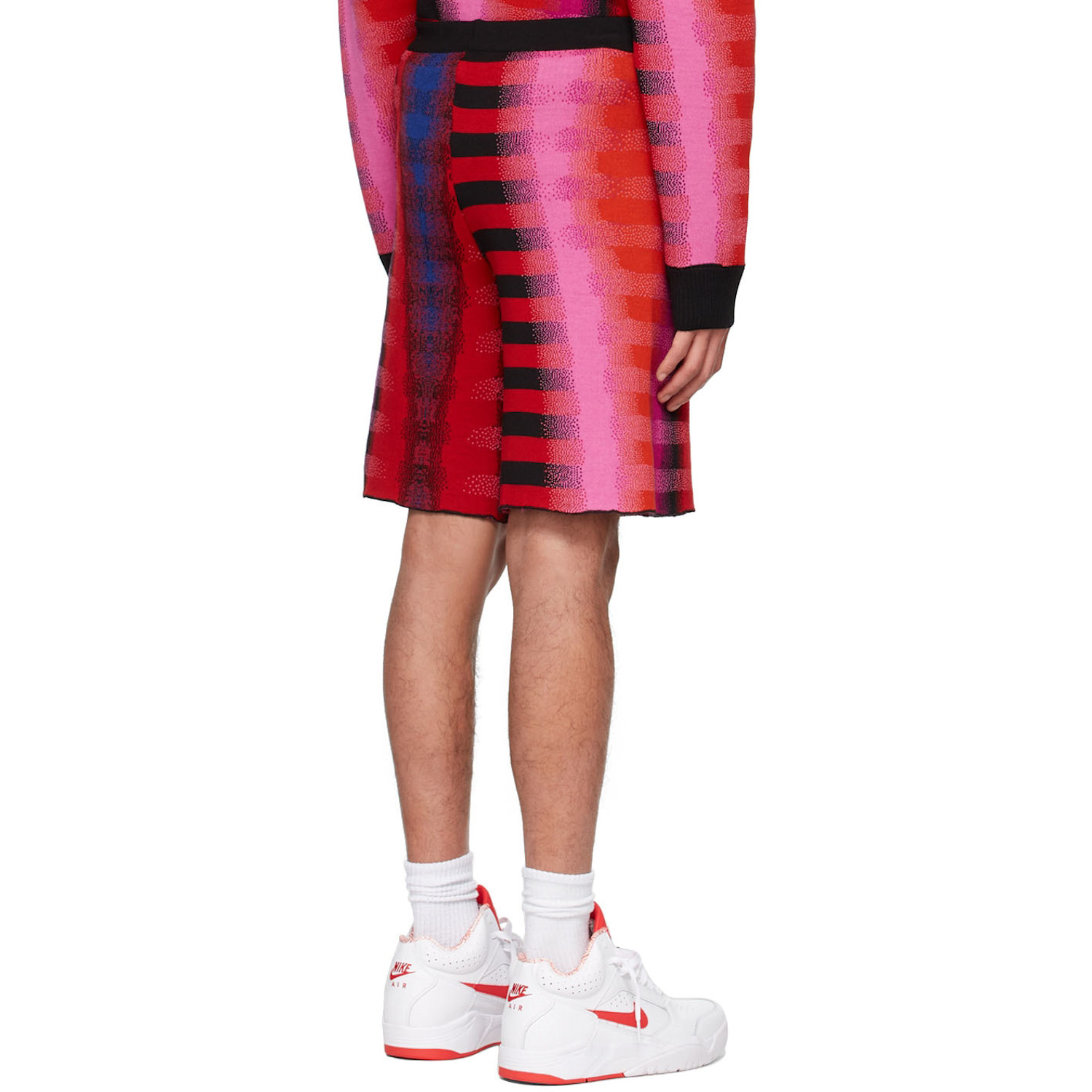  Agr Red Merino Wool Shorts 