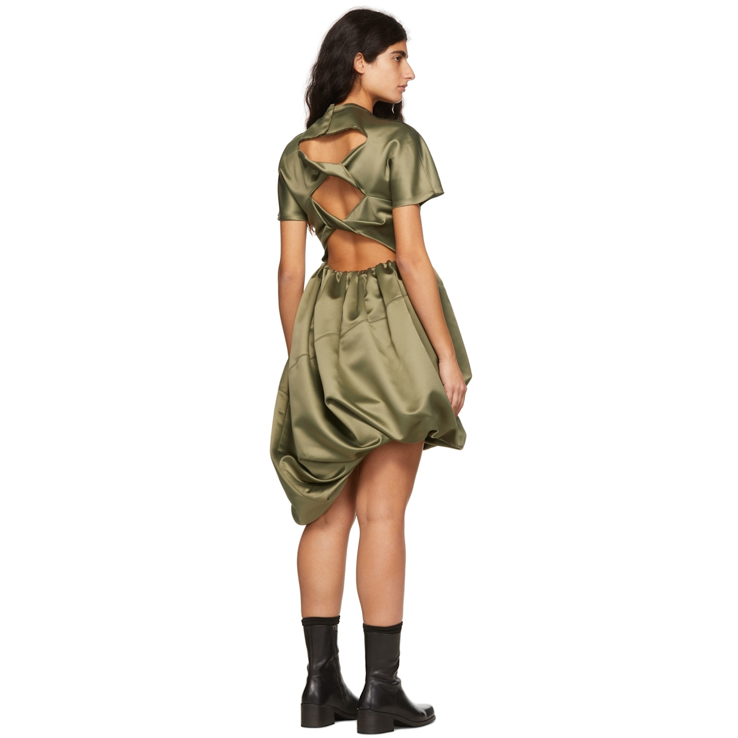  We11done Green Polyester Dress 