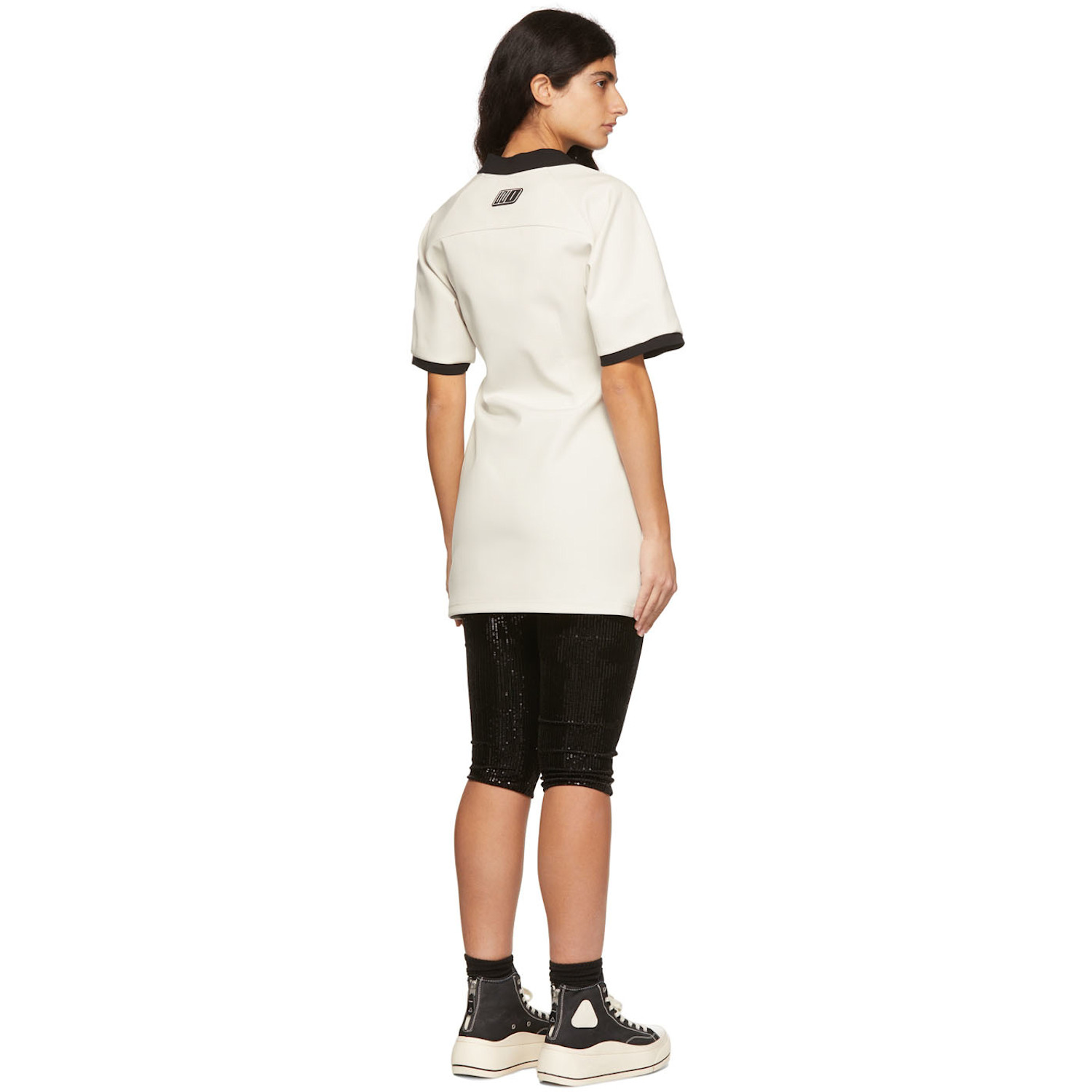  We11done Off-white Polyester Raglan Mini Dress 