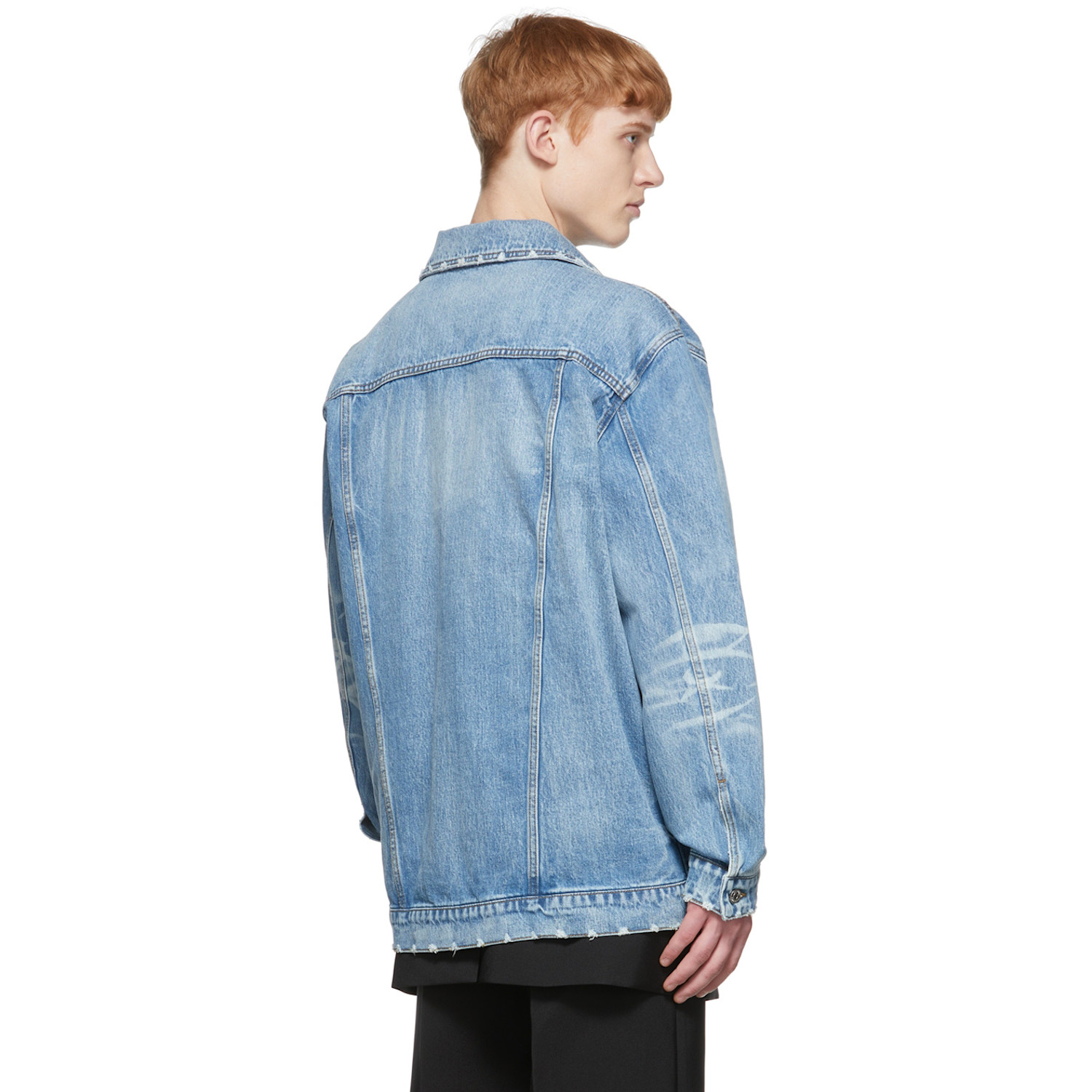  We11done Blue Trucker Denim Jacket 
