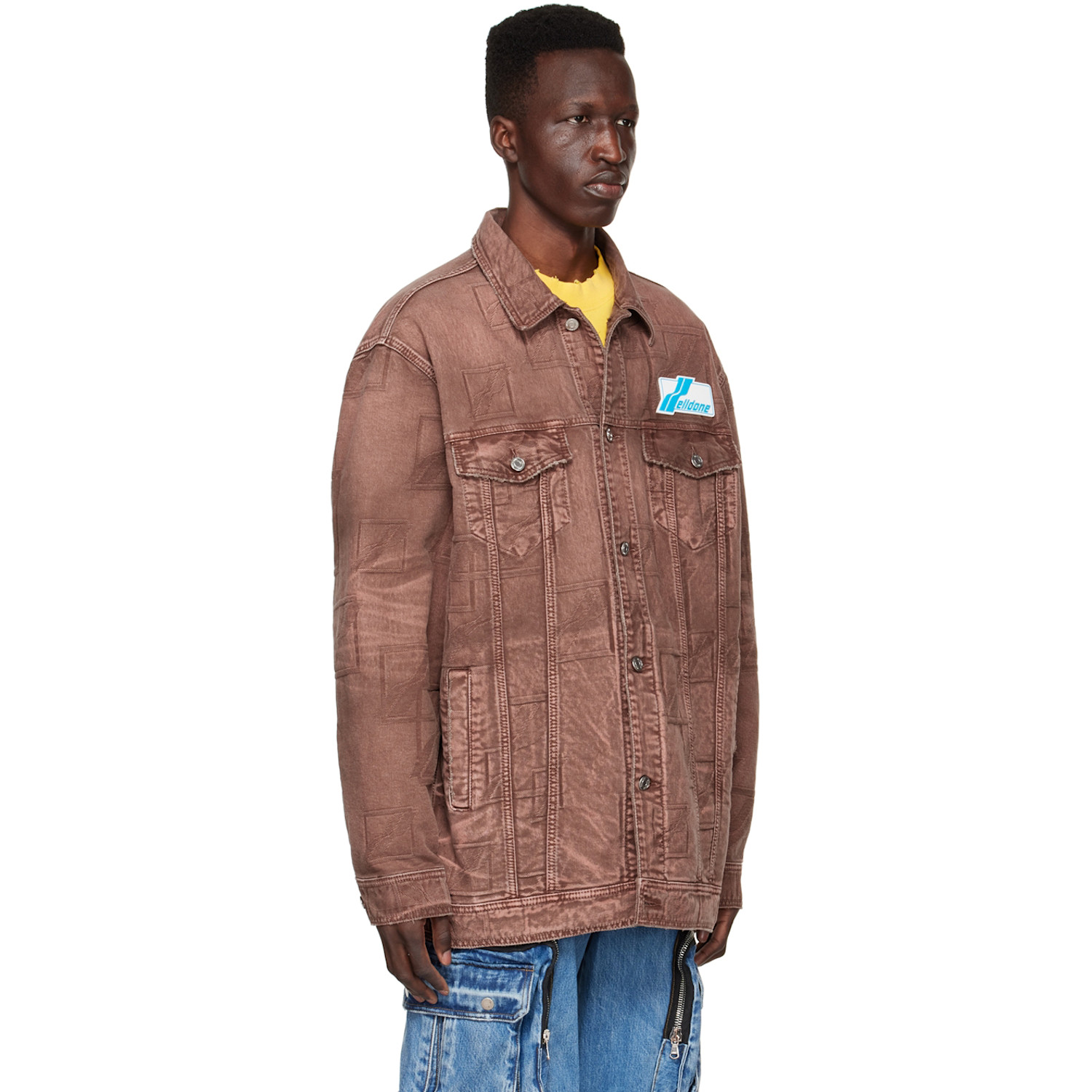 We11done Red Denim Jacket 