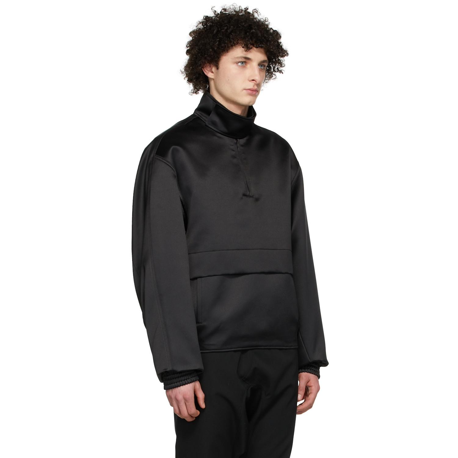  We11done Black Polyester Jacket 