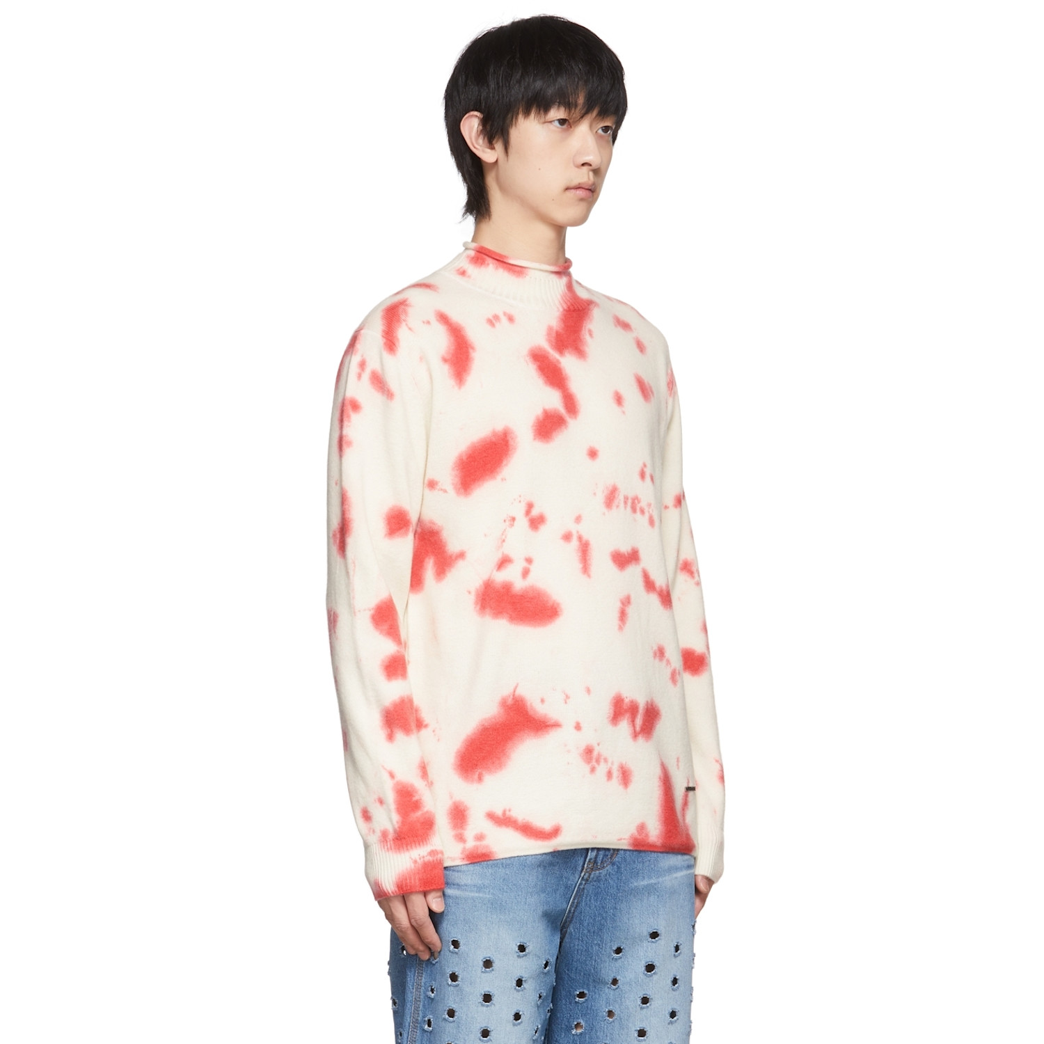  We11done Off-white Tie-dye Sweater 