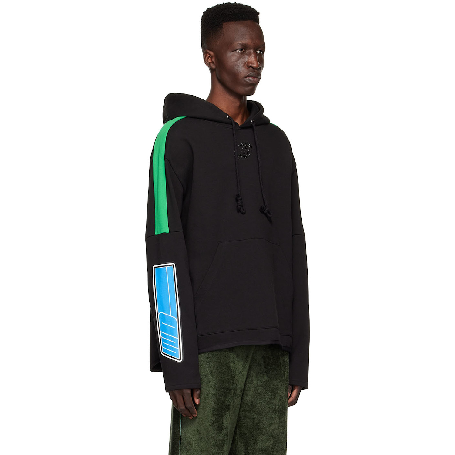  We11done Black Cotton Hoodie 