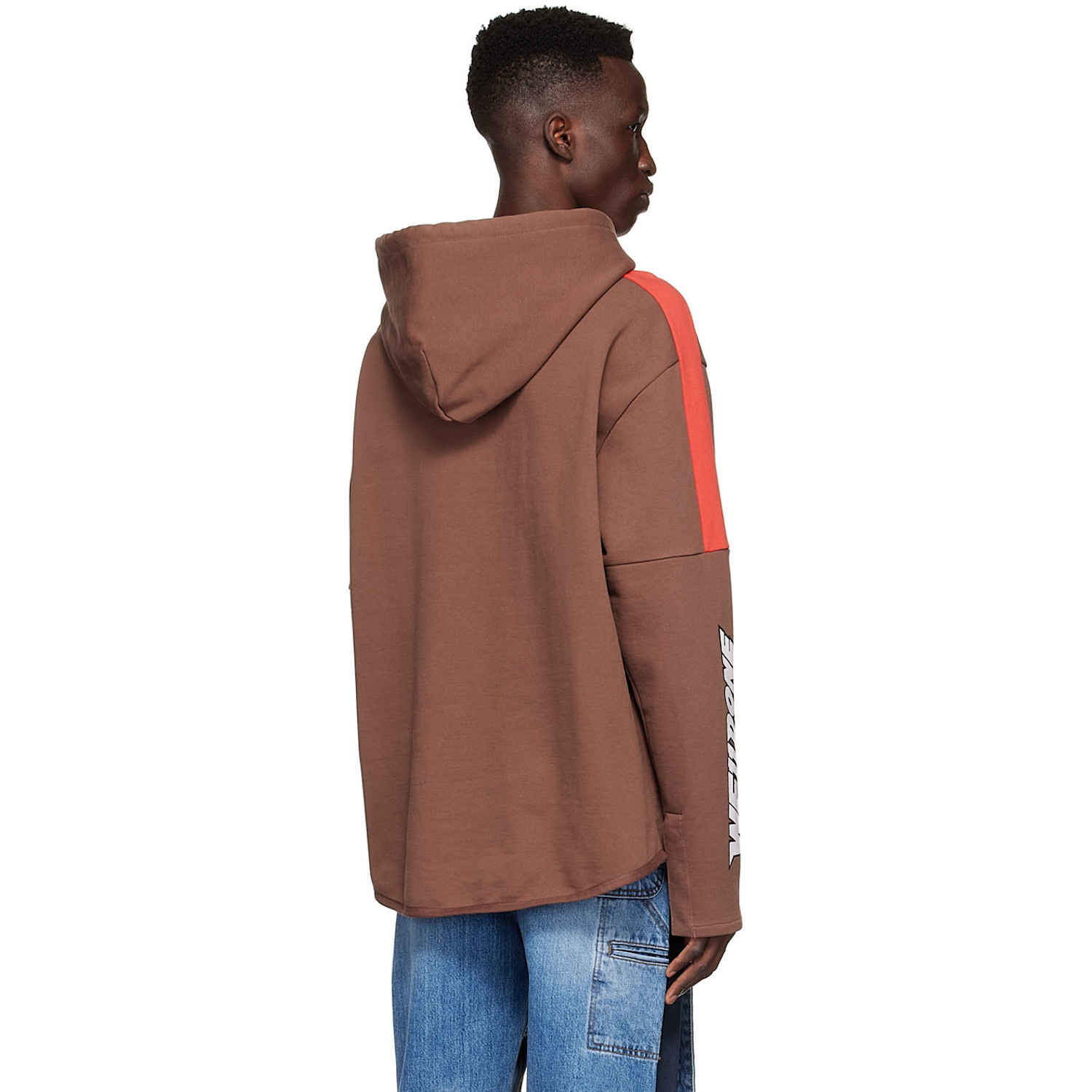  We11done Brown Cotton Hoodie 
