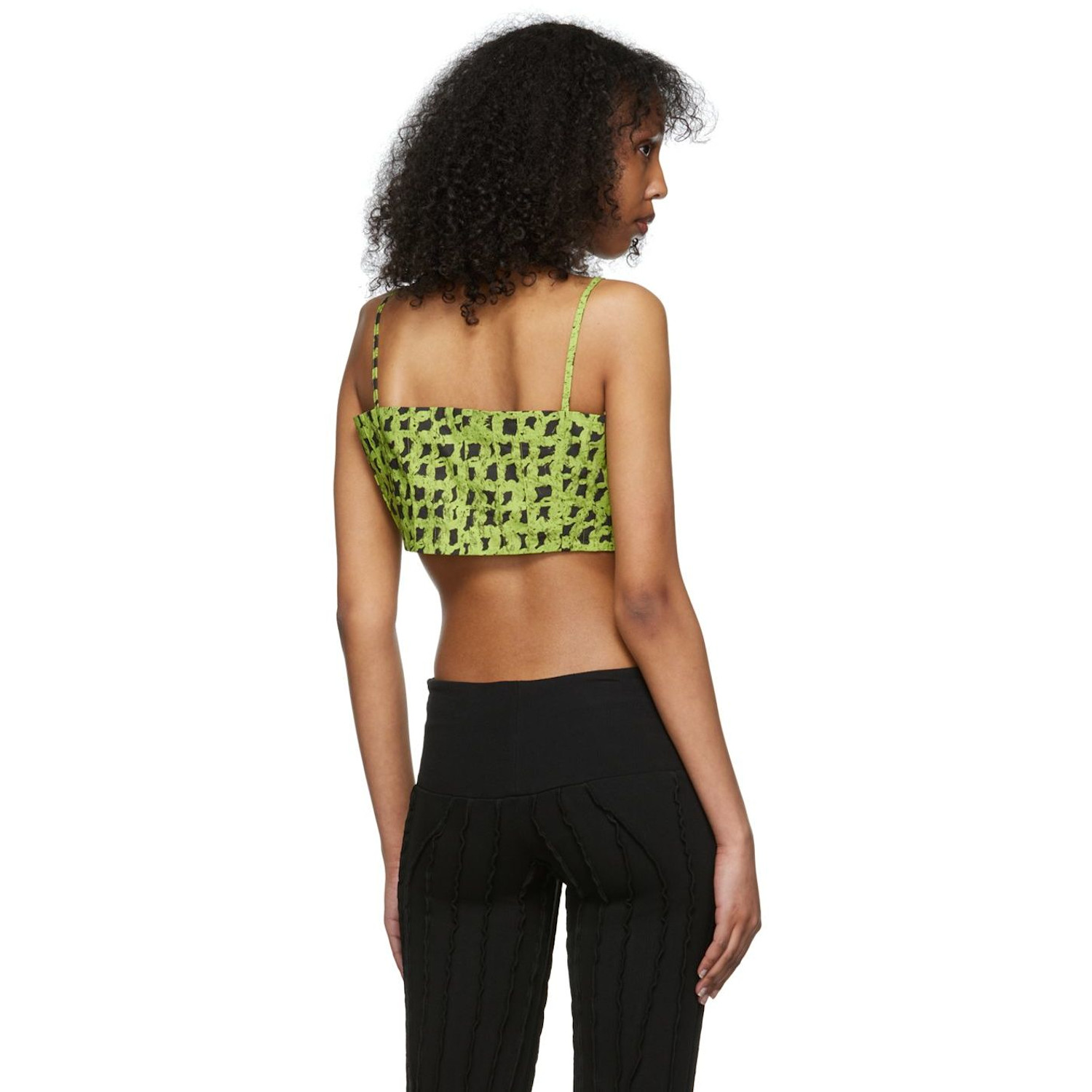  Helenamanzano Green Isleta Camisole 