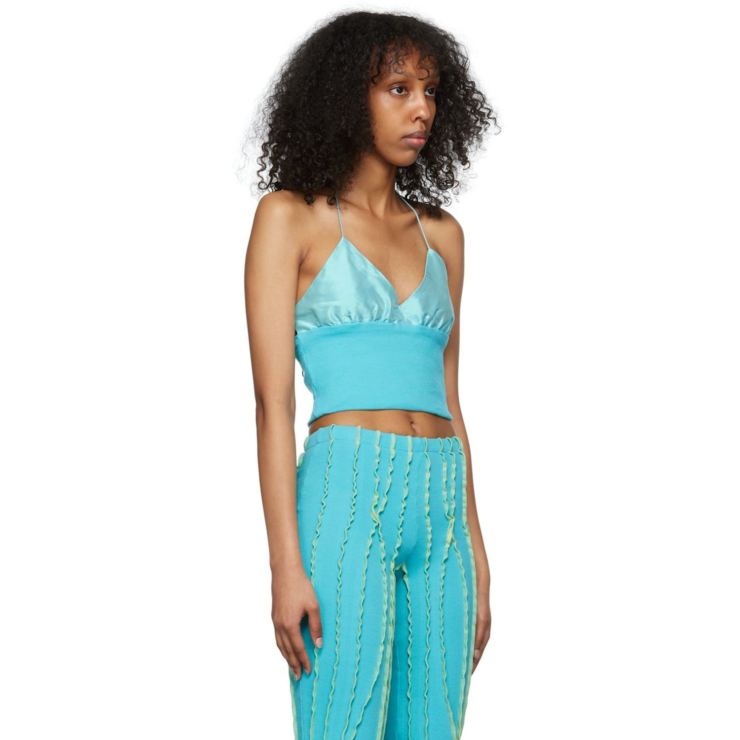  Helenamanzano Ssense Exclusive Blue Tank Top 