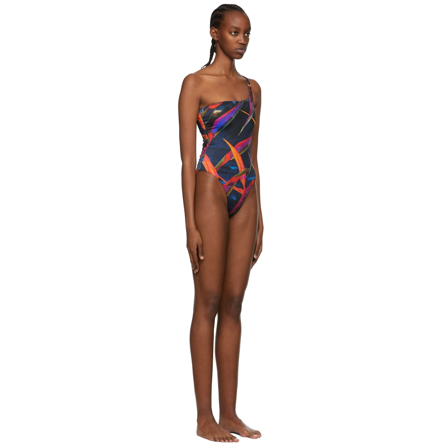  Louisa Ballou Multicolor Recycled Nylon One-piece Swimsuit 