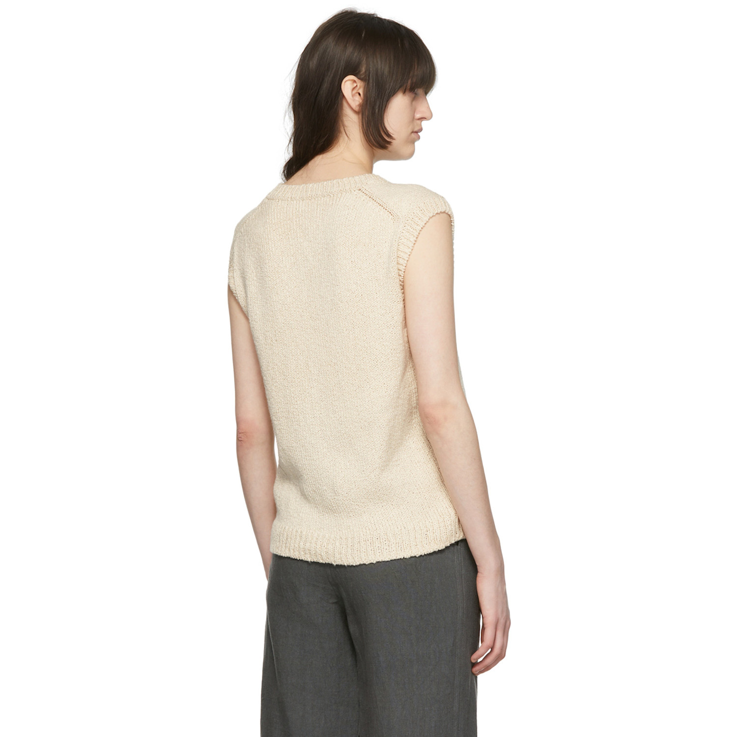  Arch The Off-white Cotton Sweater Vest 