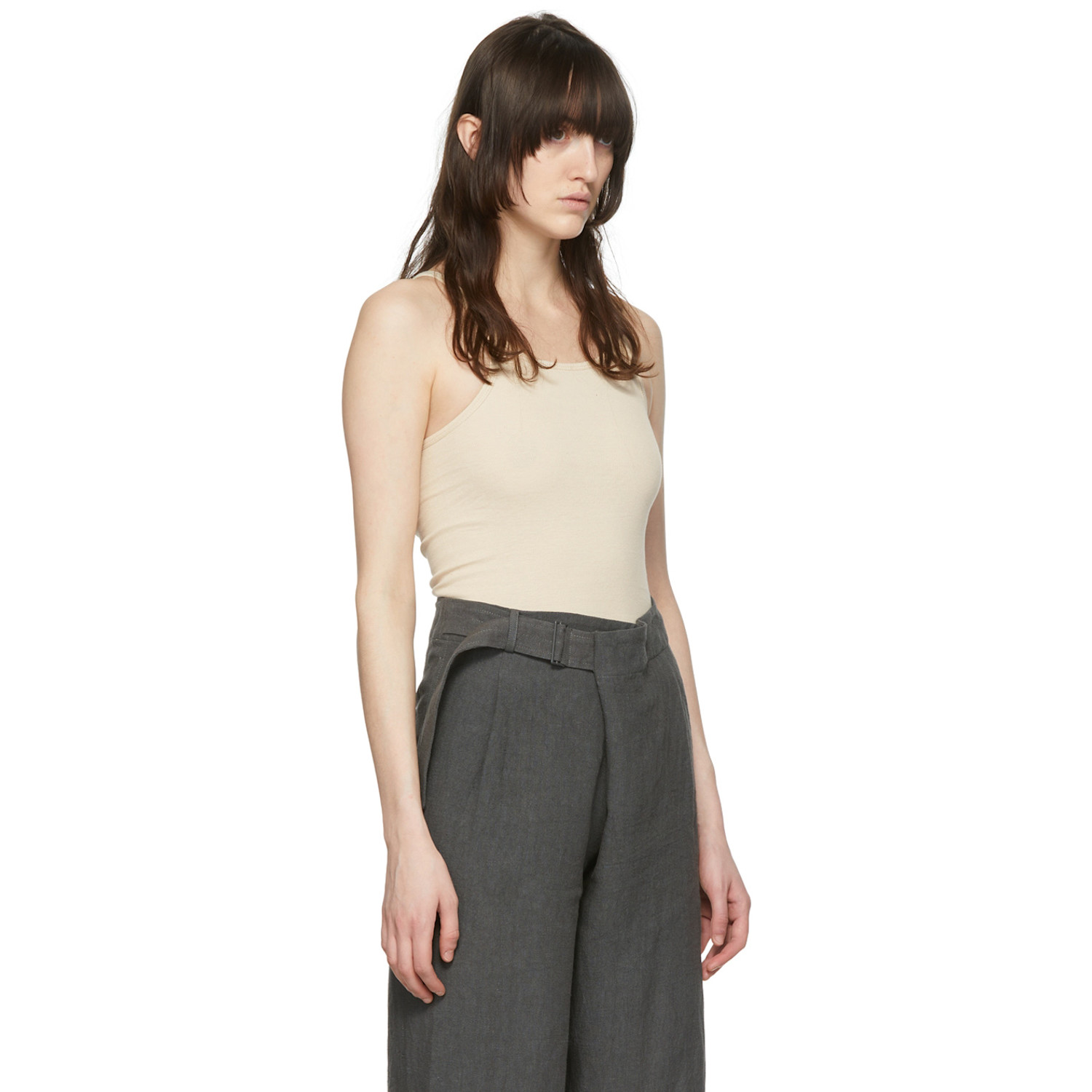  Arch The Beige Cotton Tank Top 