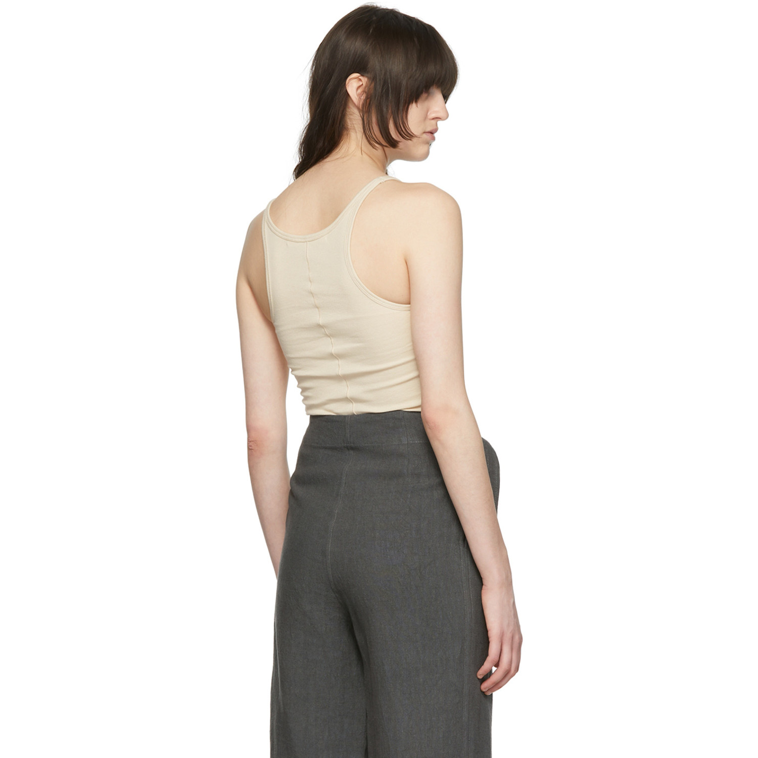  Arch The Beige Cotton Tank Top 
