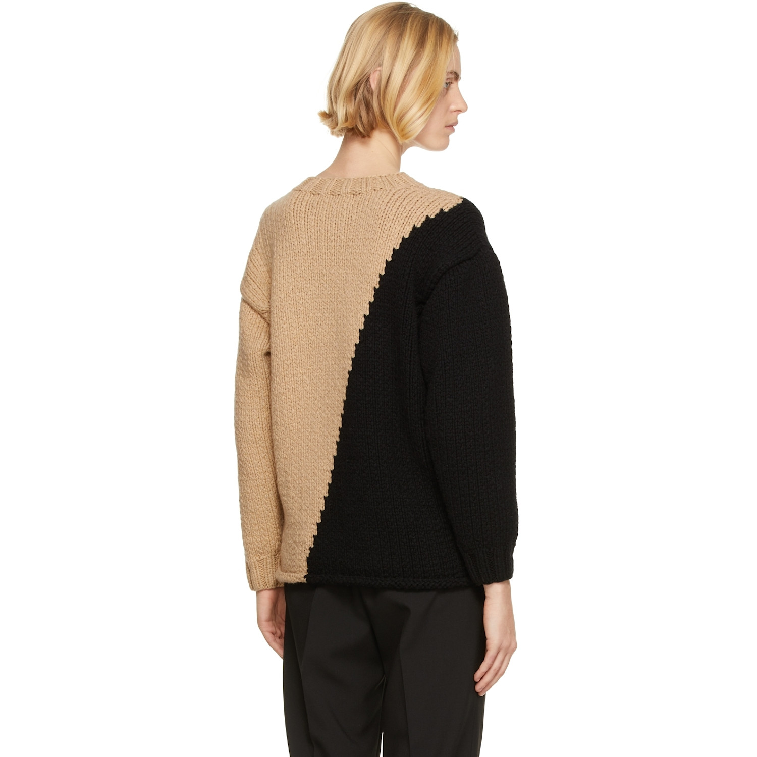  Partow Black & Beige Mia Sweater 