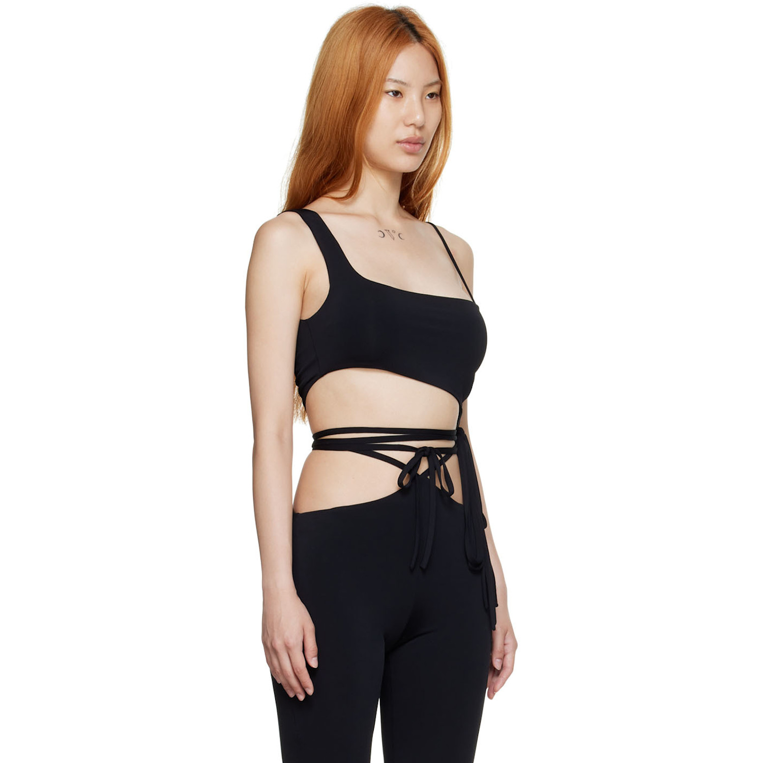  Mach & Mach Black Viscose Tank Top 