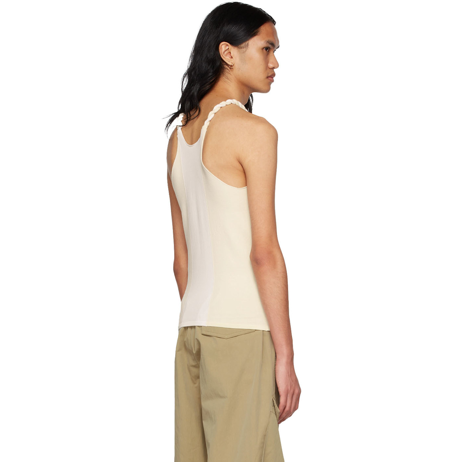  Dion Lee Off-white Cotton Tank Top 