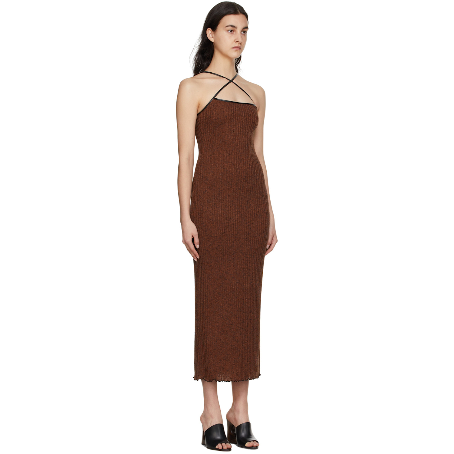 16arlington Brown Arya Long Dress 