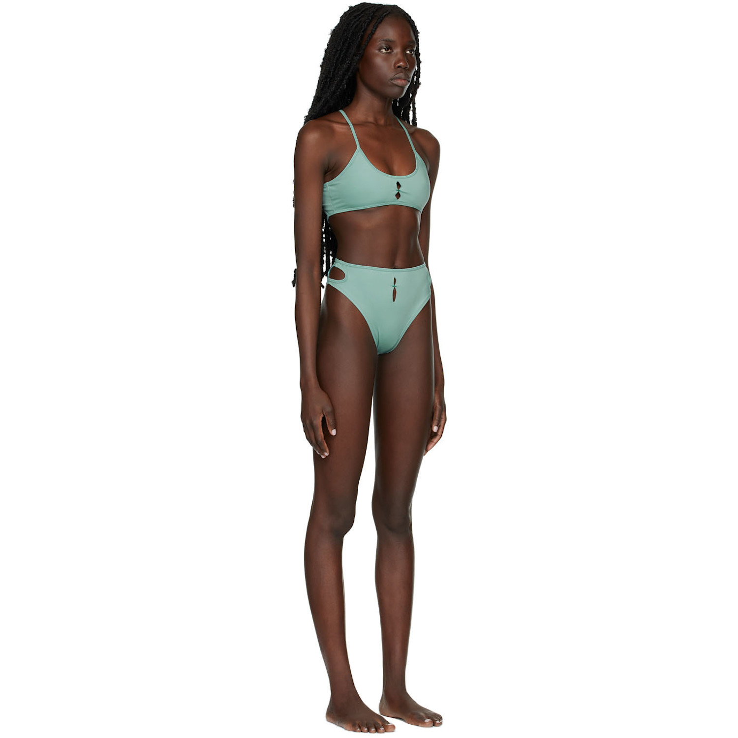  Rui Ssense Exclusive Green High Waist Bikini 