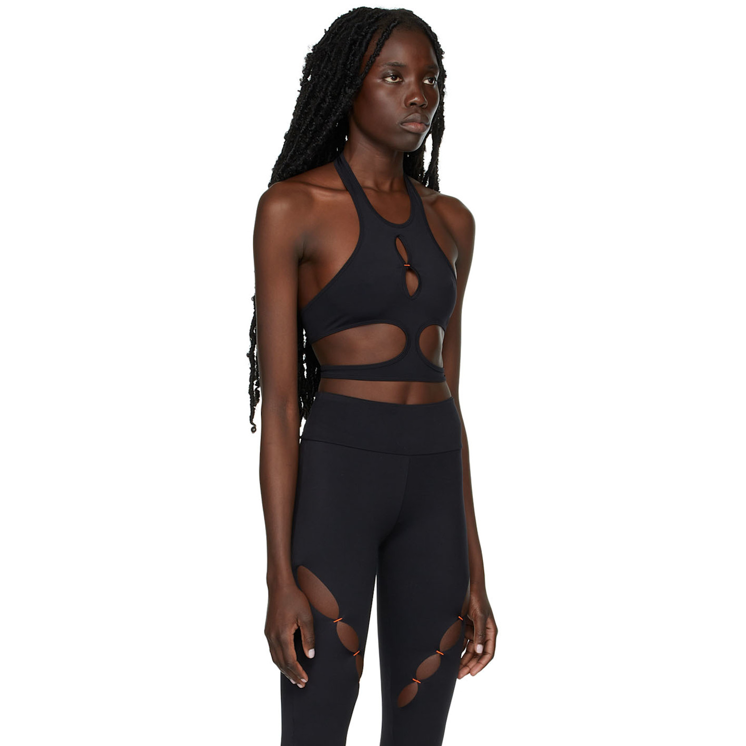  Rui Ssense Exclusive Black Cut-out Sport Bra 