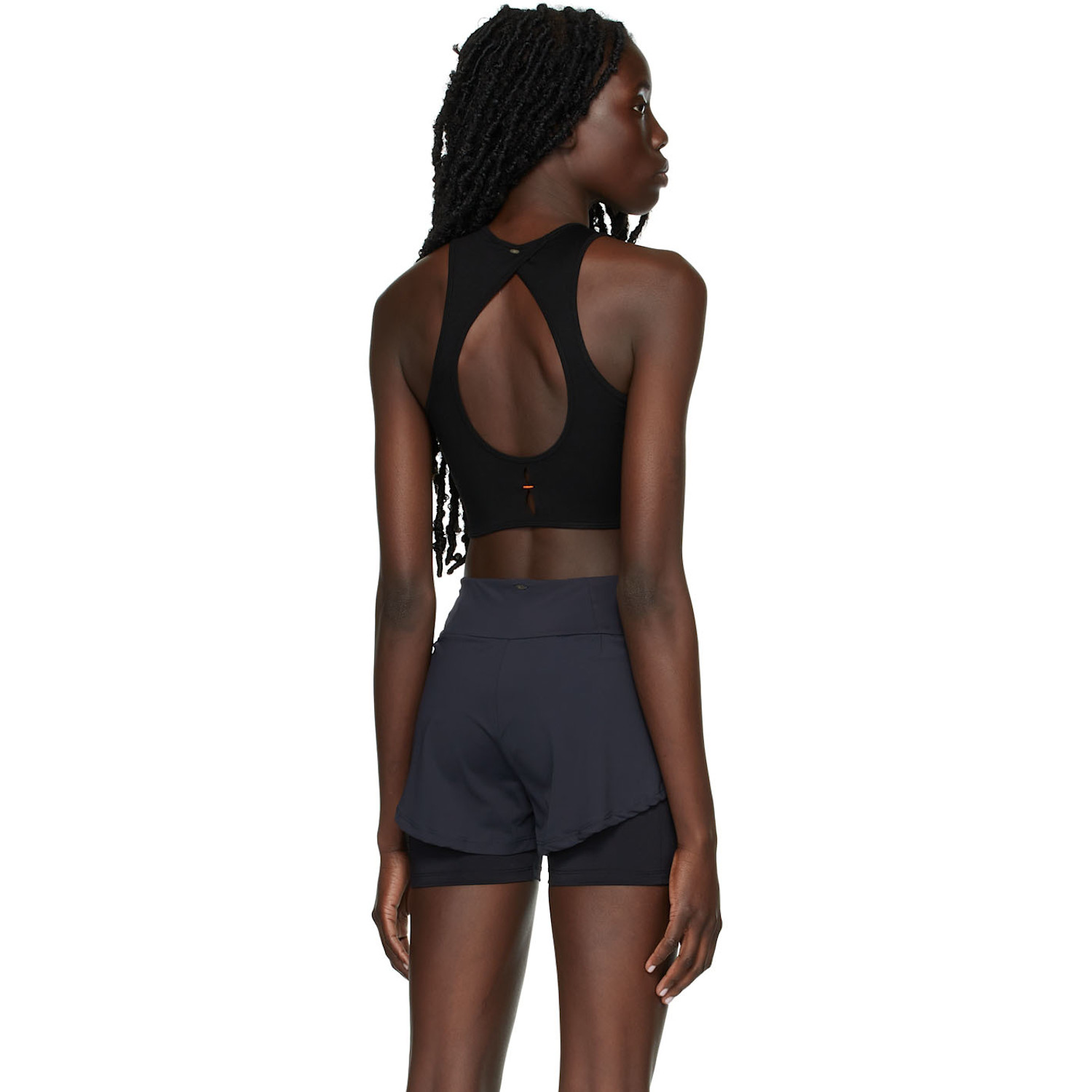  Rui Ssense Exclusive Black Cut-out Cropped Tank 