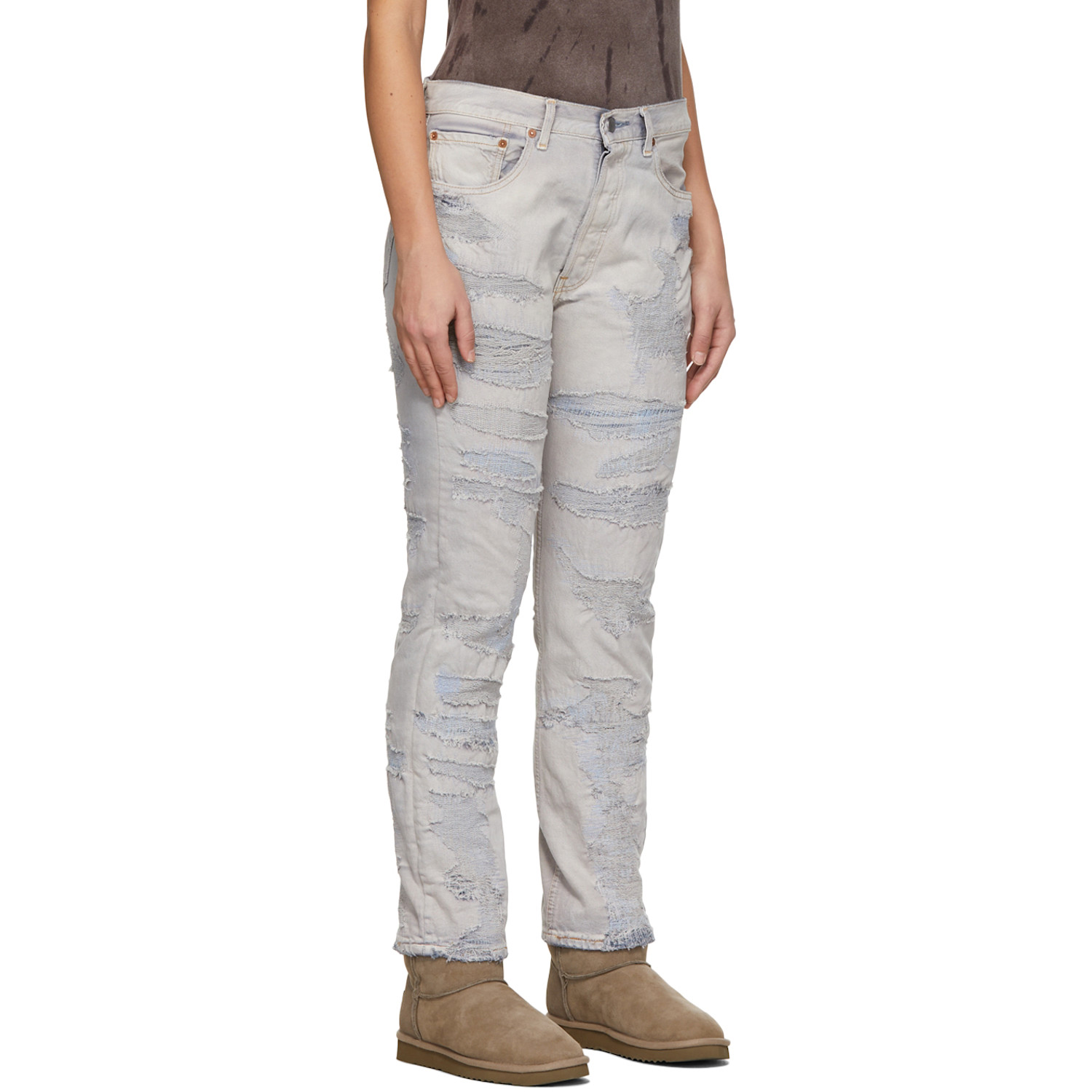  Notsonormal Blue Distressed Jeans 
