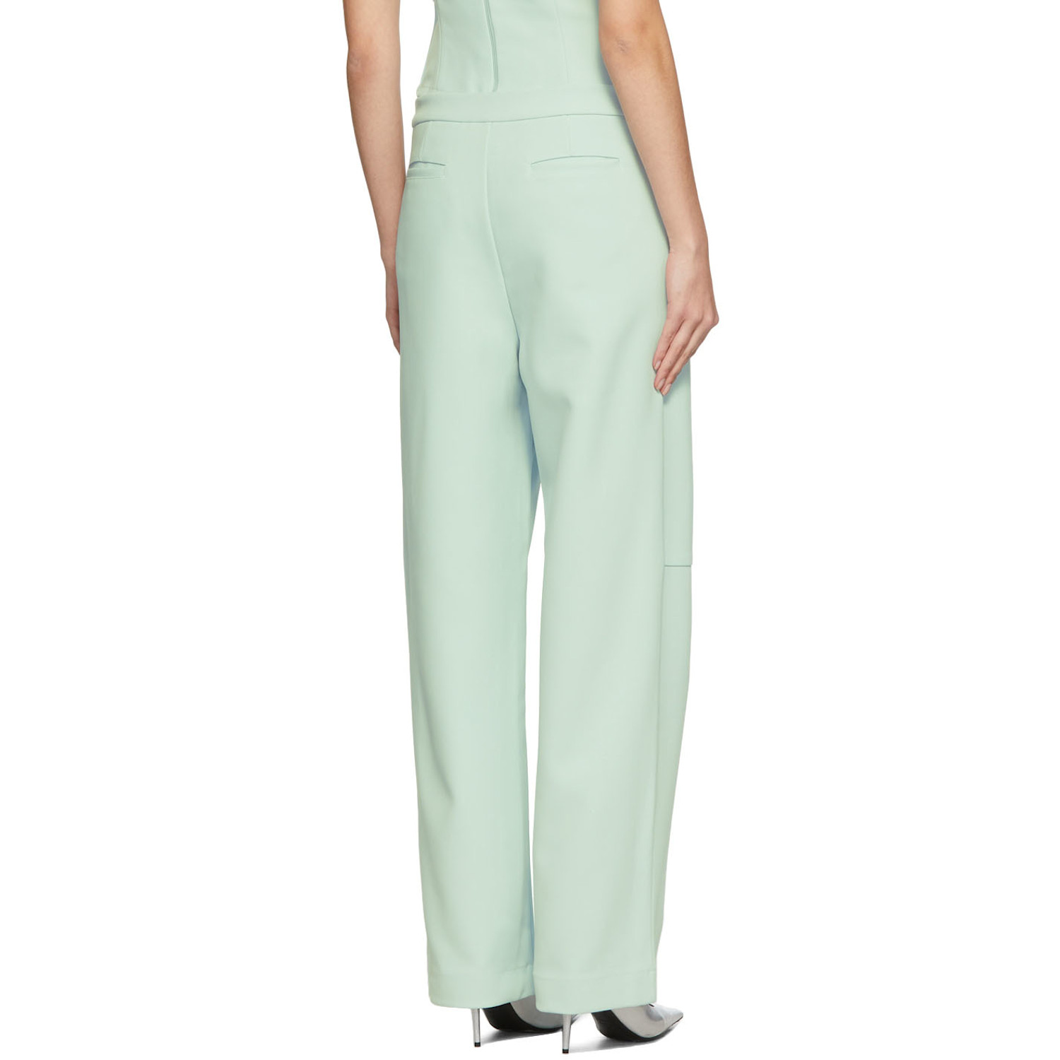  Paris Georgia Blue Slouchy Suit Trousers 