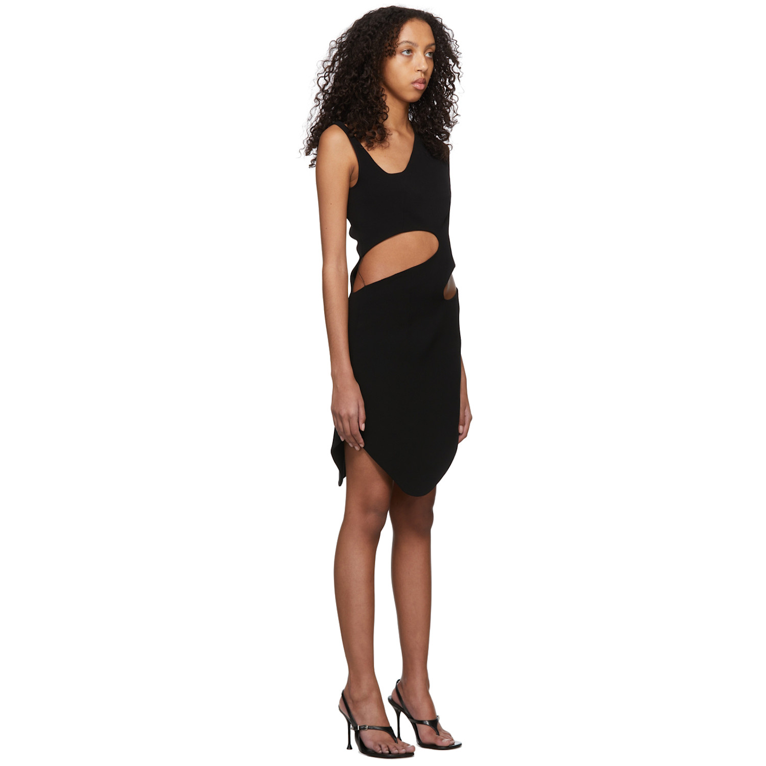  Lado Bokuchava Black Bauhaus Mini Dress 