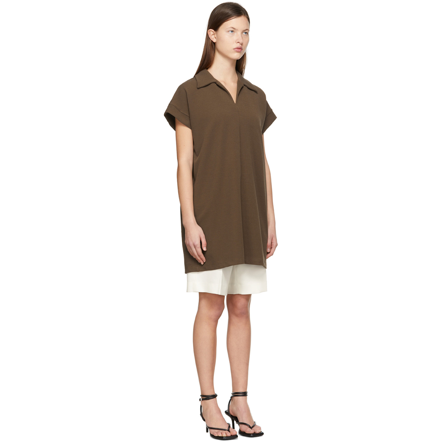  System Brown Polyester Mini Dress 