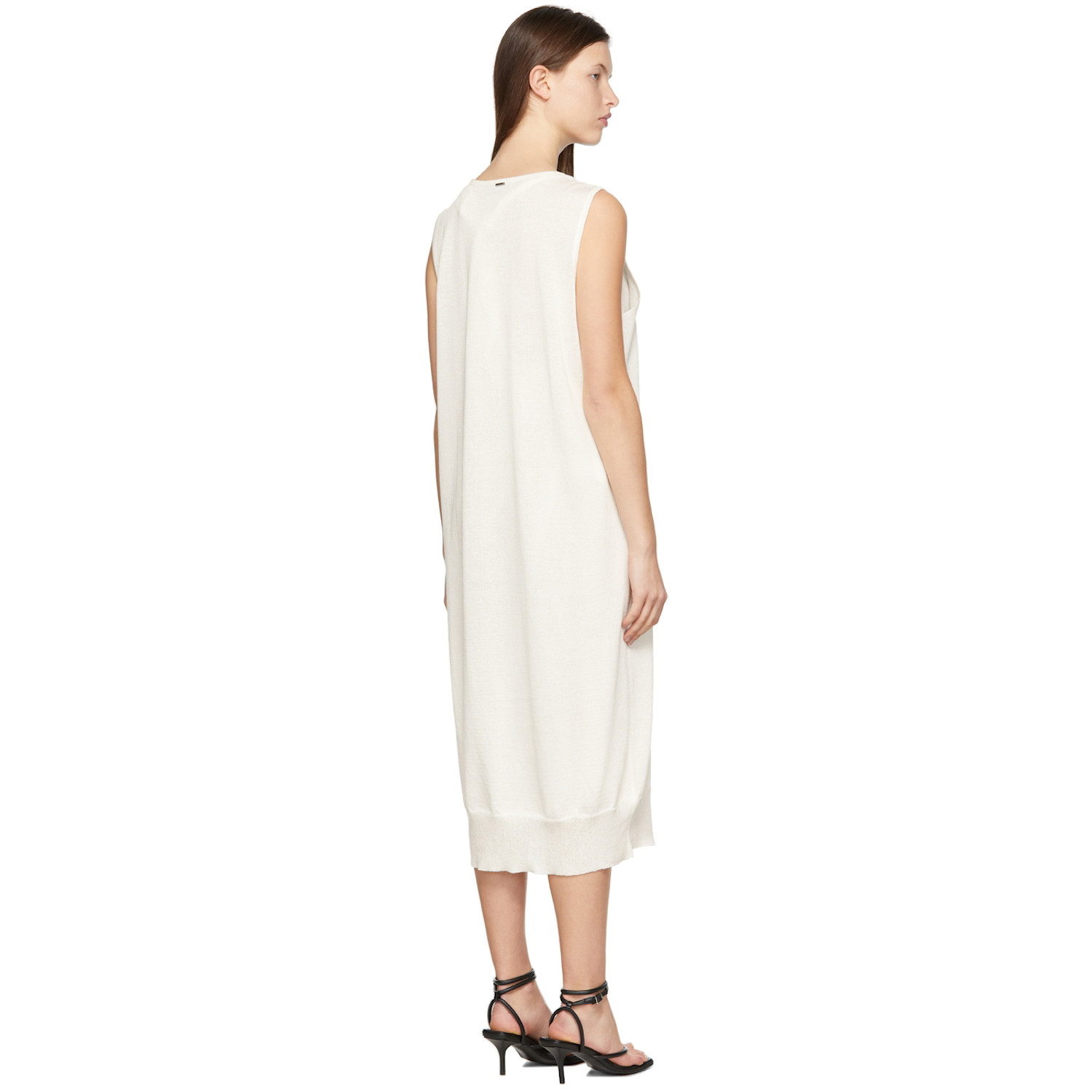  System Off-white Rayon Midi Dress 