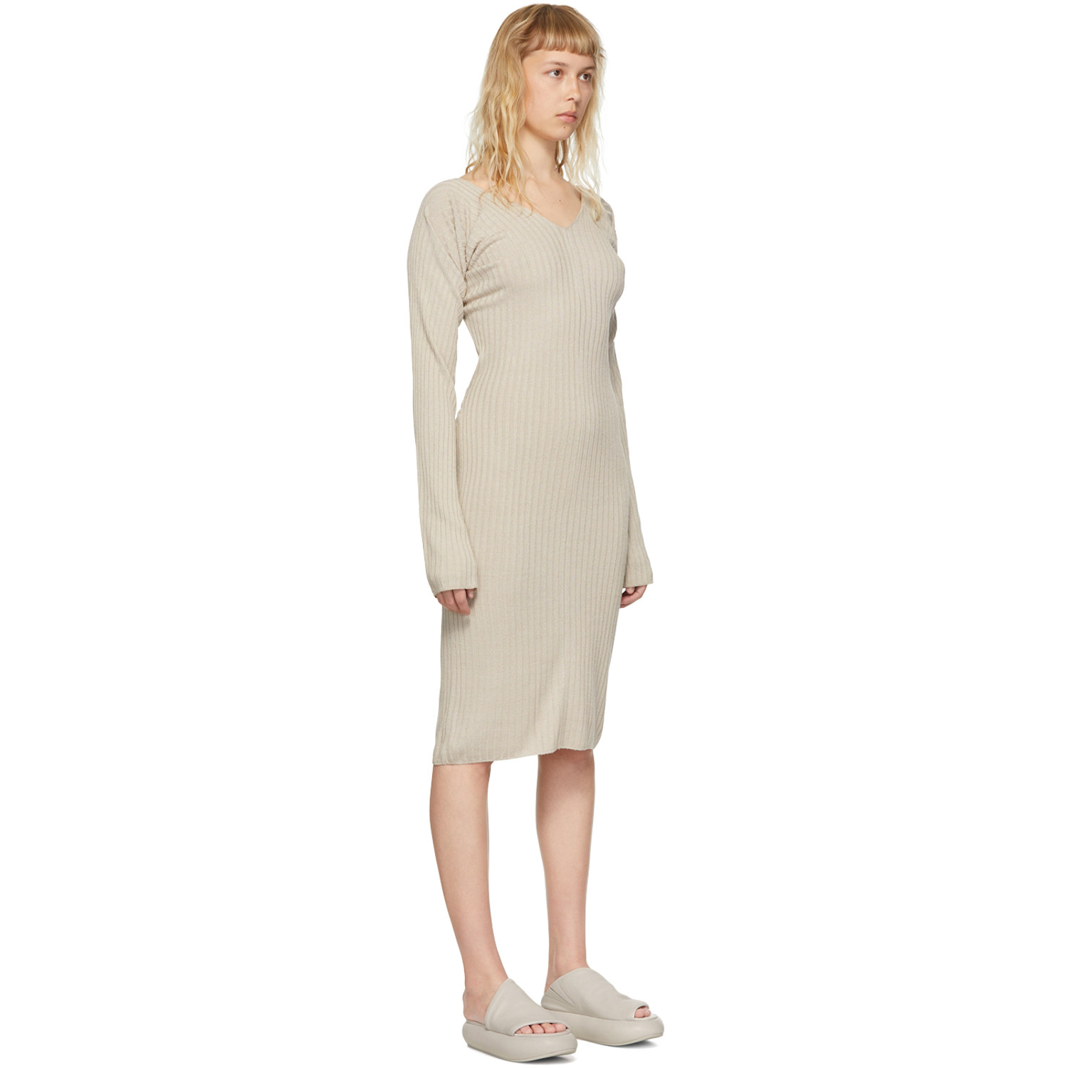  System Grey Acrylic Midi Dress 