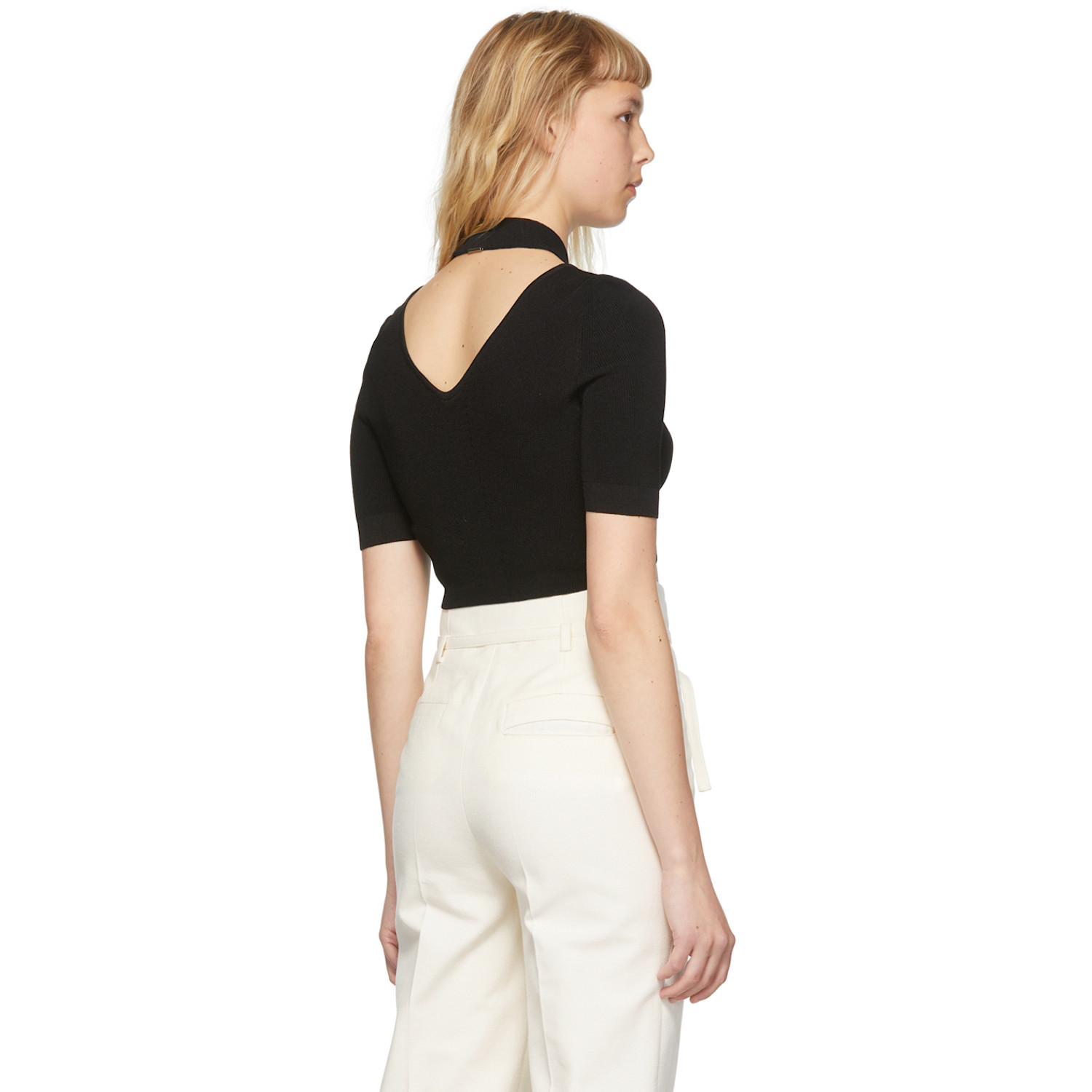  System Black Rayon T-shirt 