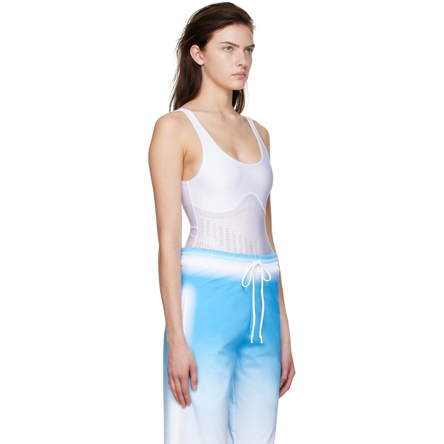 Fal-ash Ssense Exclusive White Polyester Bodysuit 
