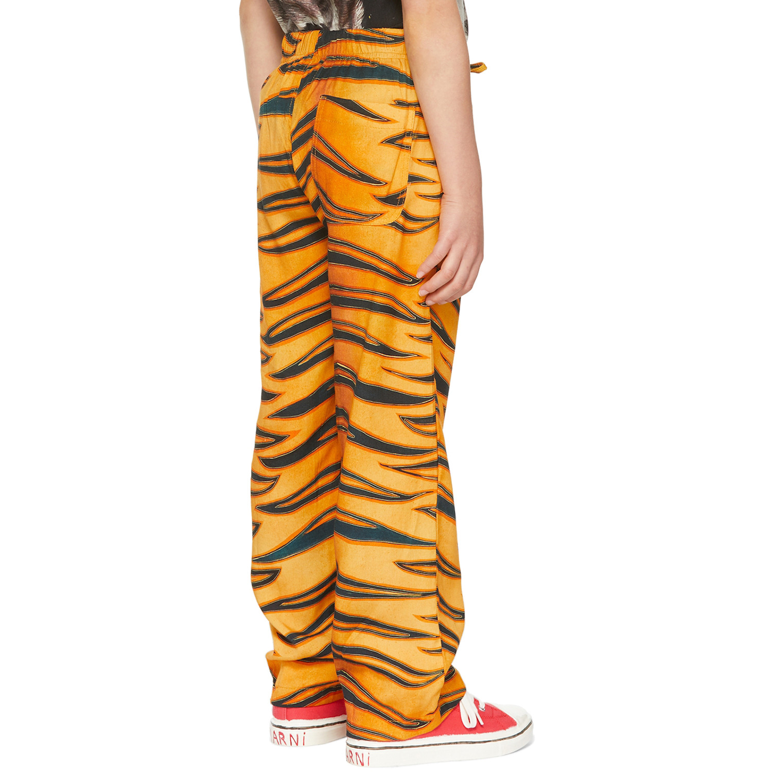  Endless Joy Ssense Exclusive Kids Black & Orange Harimau Pants 