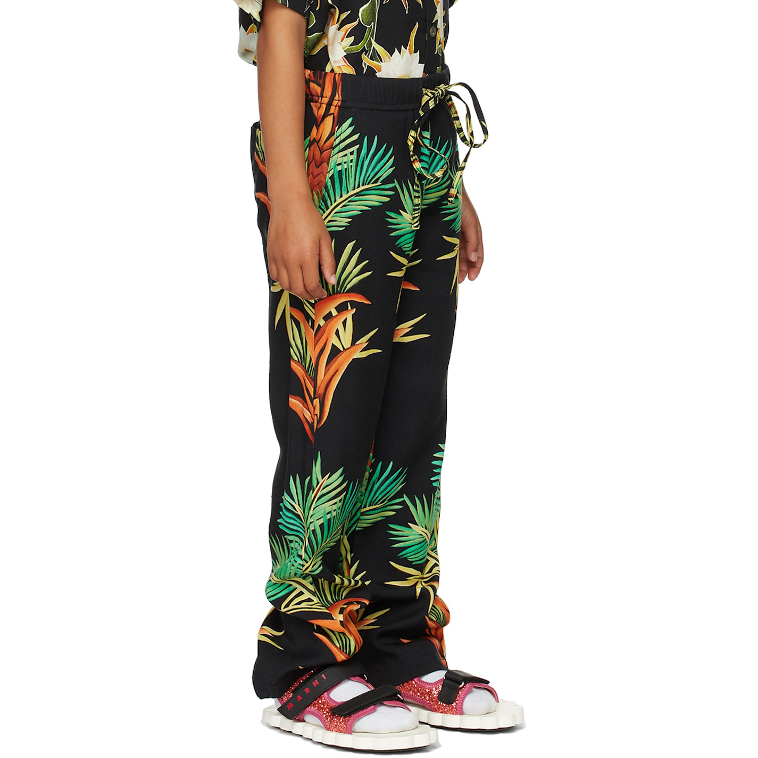  Endless Joy Ssense Exclusive Kids Black Date Palm Lounge Pants 