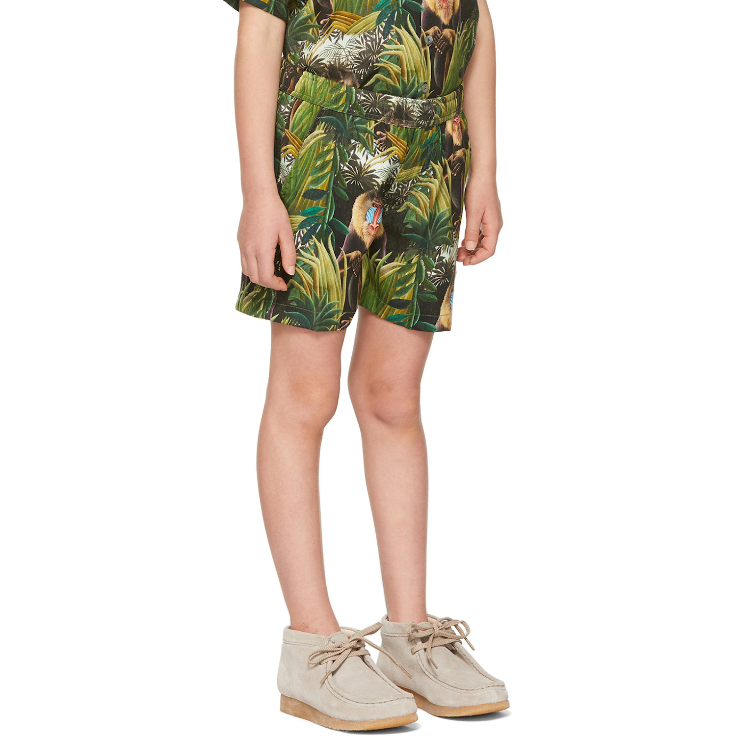  Endless Joy Ssense Exclusive Kids Green Mandril Shorts 