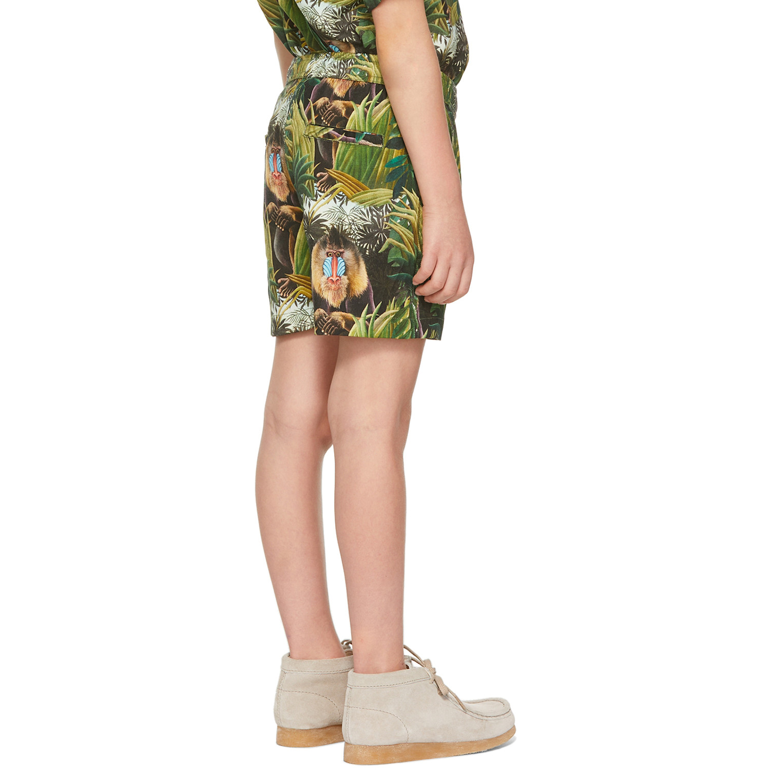  Endless Joy Ssense Exclusive Kids Green Mandril Shorts 