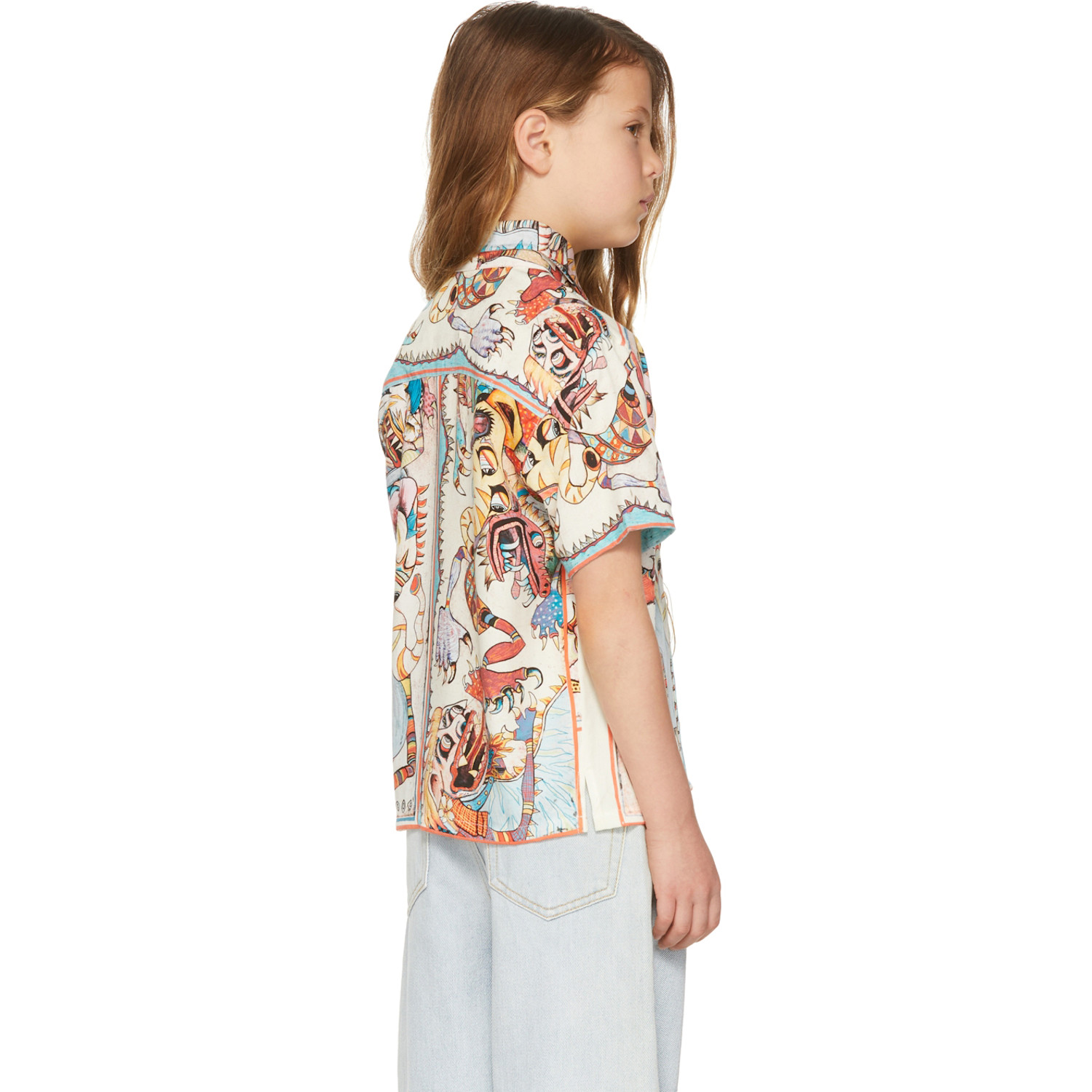  Endless Joy Ssense Exclusive Kids Off-white Barong Short Sleeve Shirt 