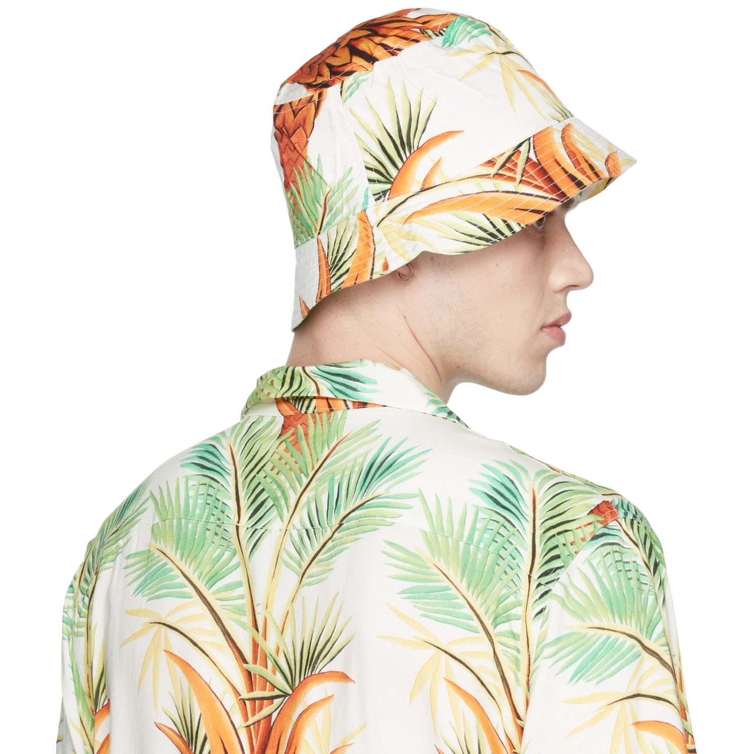  Endless Joy Off-white Date Palm Bucket Hat 