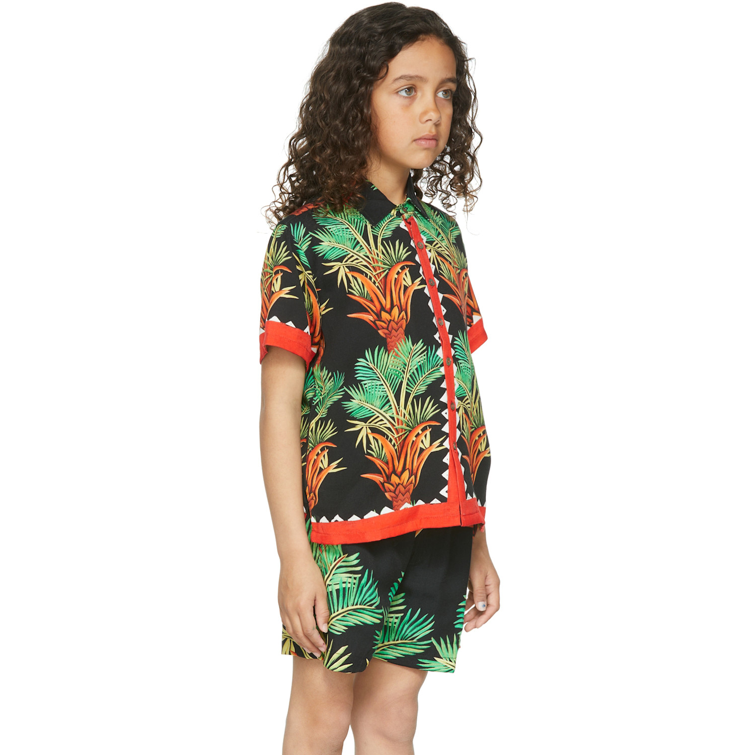  Endless Joy Ssense Exclusive Kids Black Date Palm Short Sleeve Shirt 
